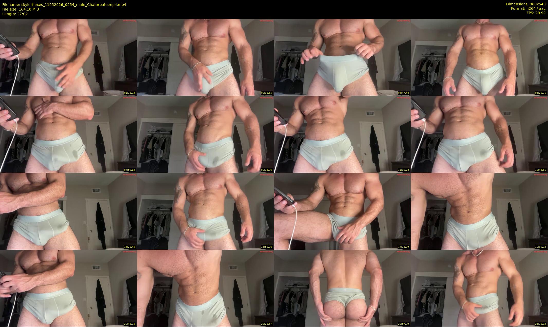 skylerflexes — 28 minute Chaturbate male cam show recording, 480p, May 11, 2026