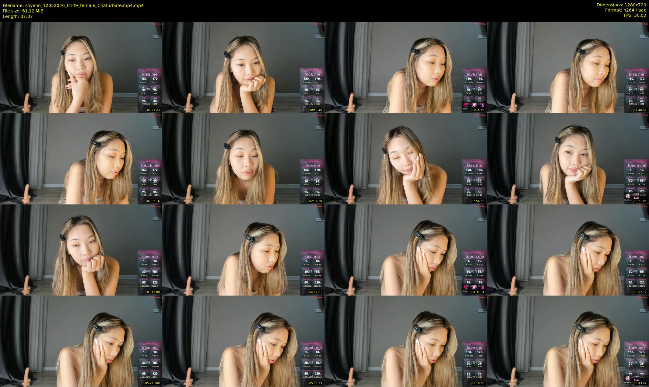 soyenn — 8 minute Chaturbate female cam show recording, 720p, May 12, 2026