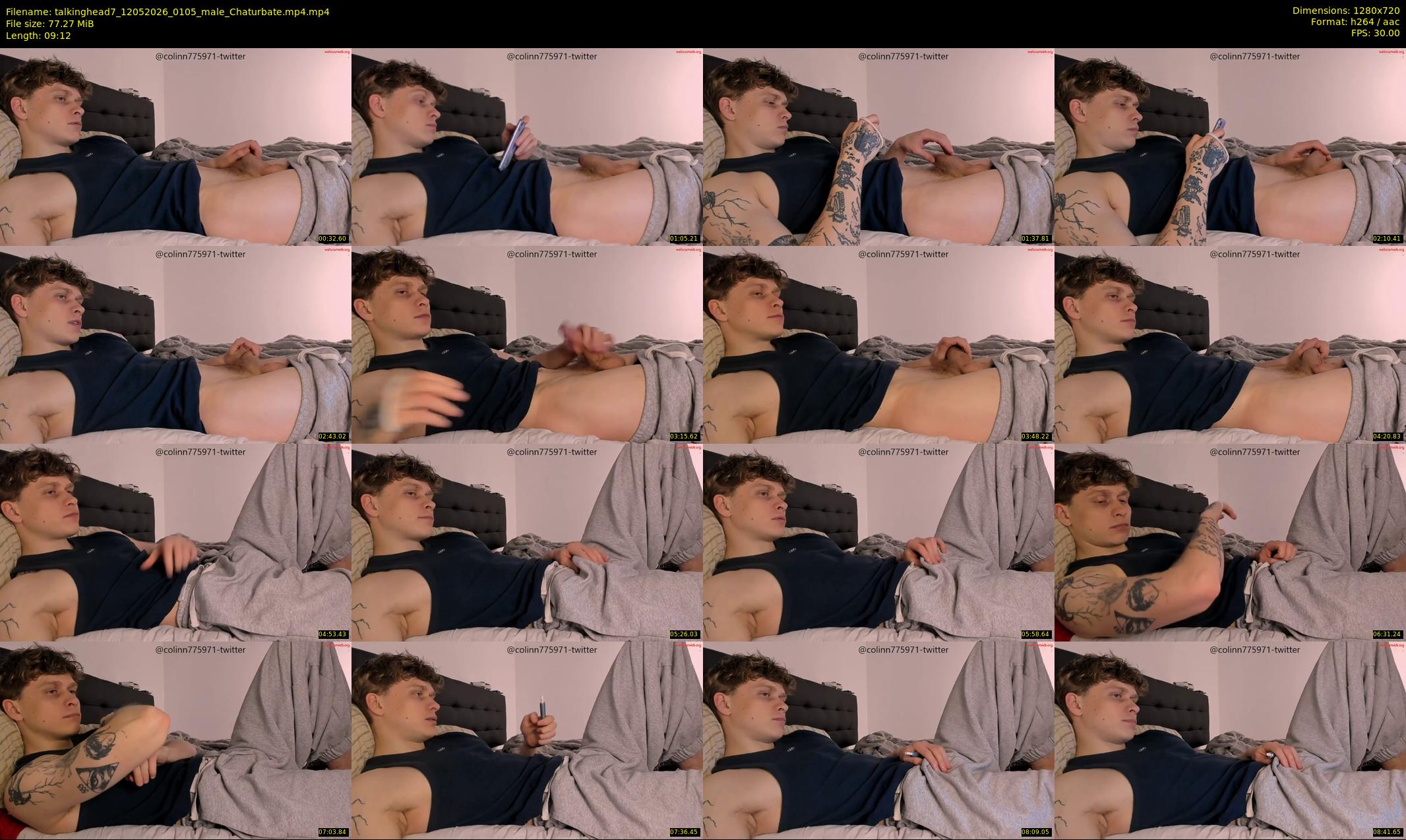 talkinghead7 — 10 minute Chaturbate male cam show recording, 720p, May 12, 2026