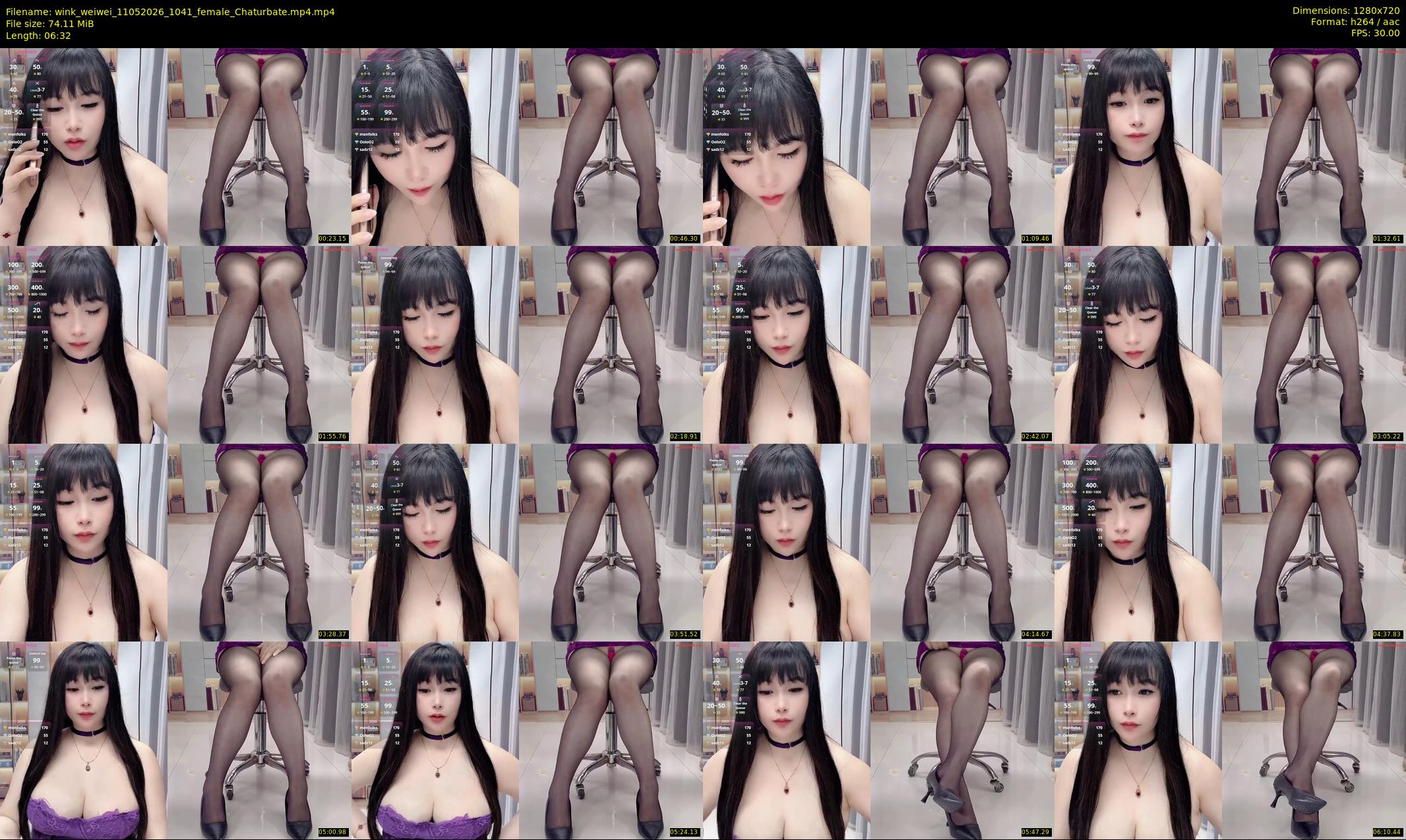 wink_weiwei — 7 minute Chaturbate female cam show recording, 720p, May 11, 2026