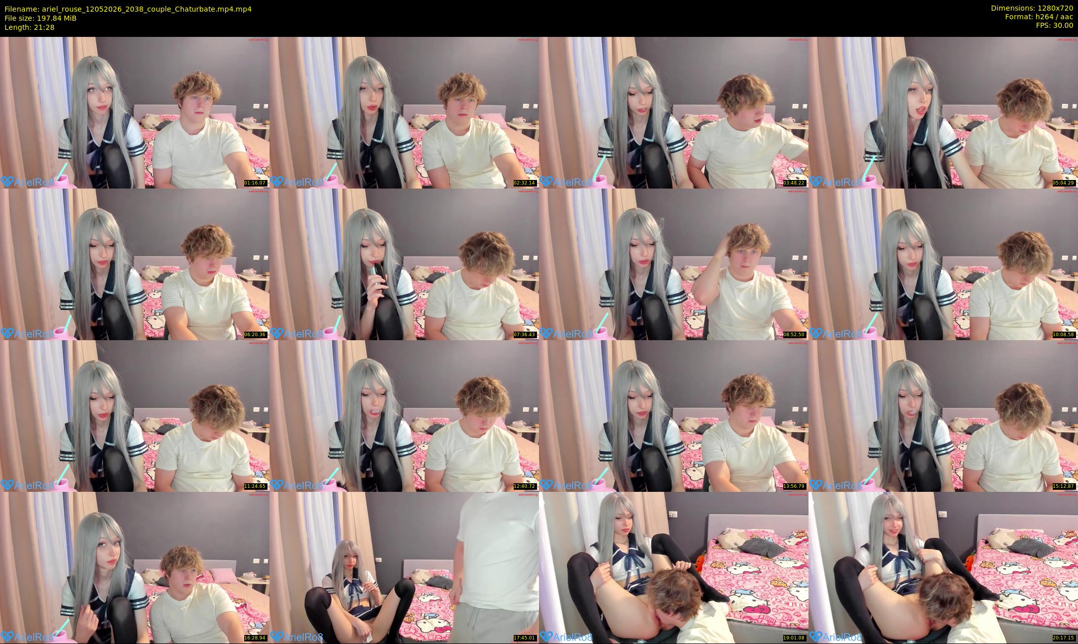 ariel_rouse — 22 minute Chaturbate female cam show recording, 720p, May 12, 2026