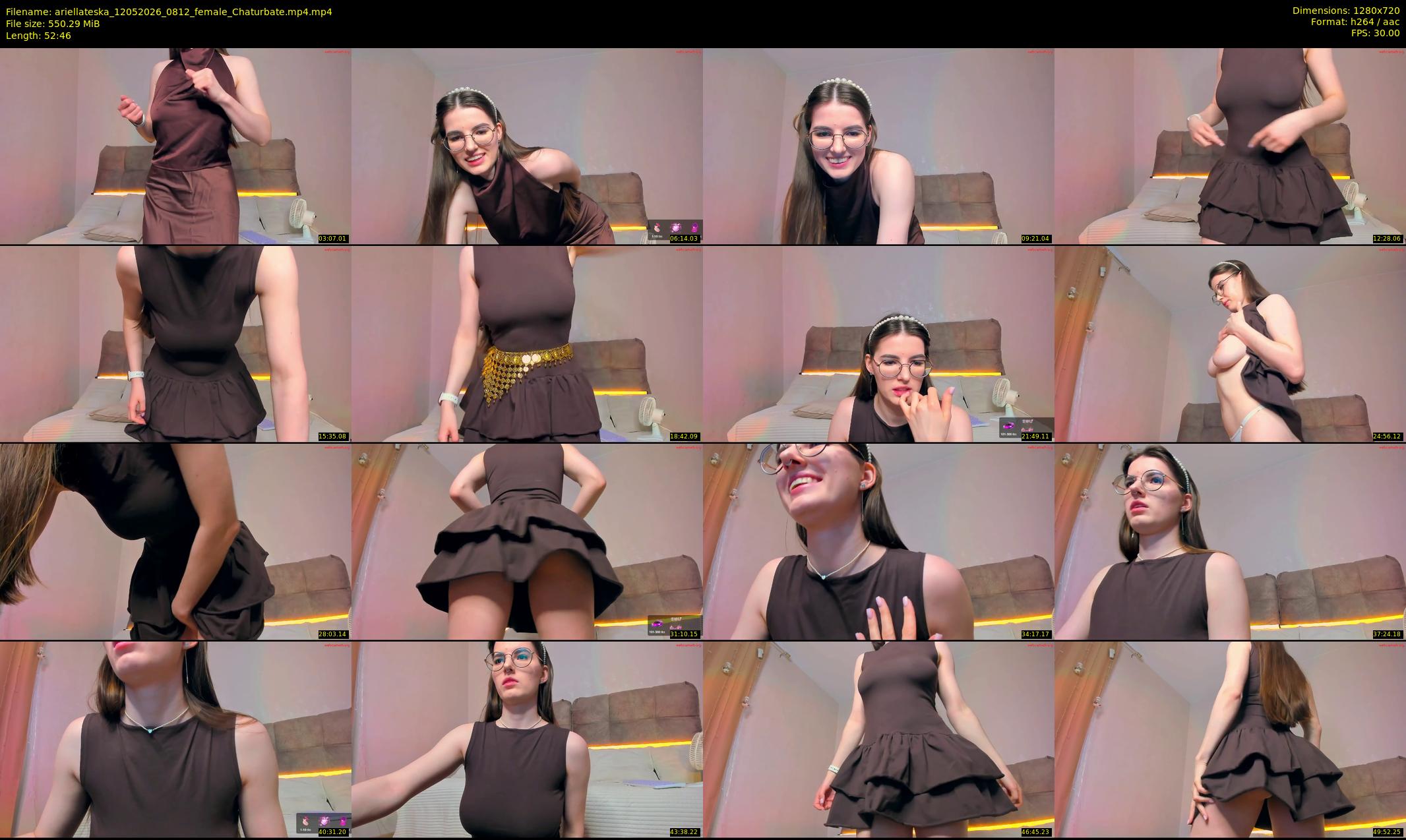 ariellateska — 53 minute Chaturbate female cam show recording, 720p, May 12, 2026