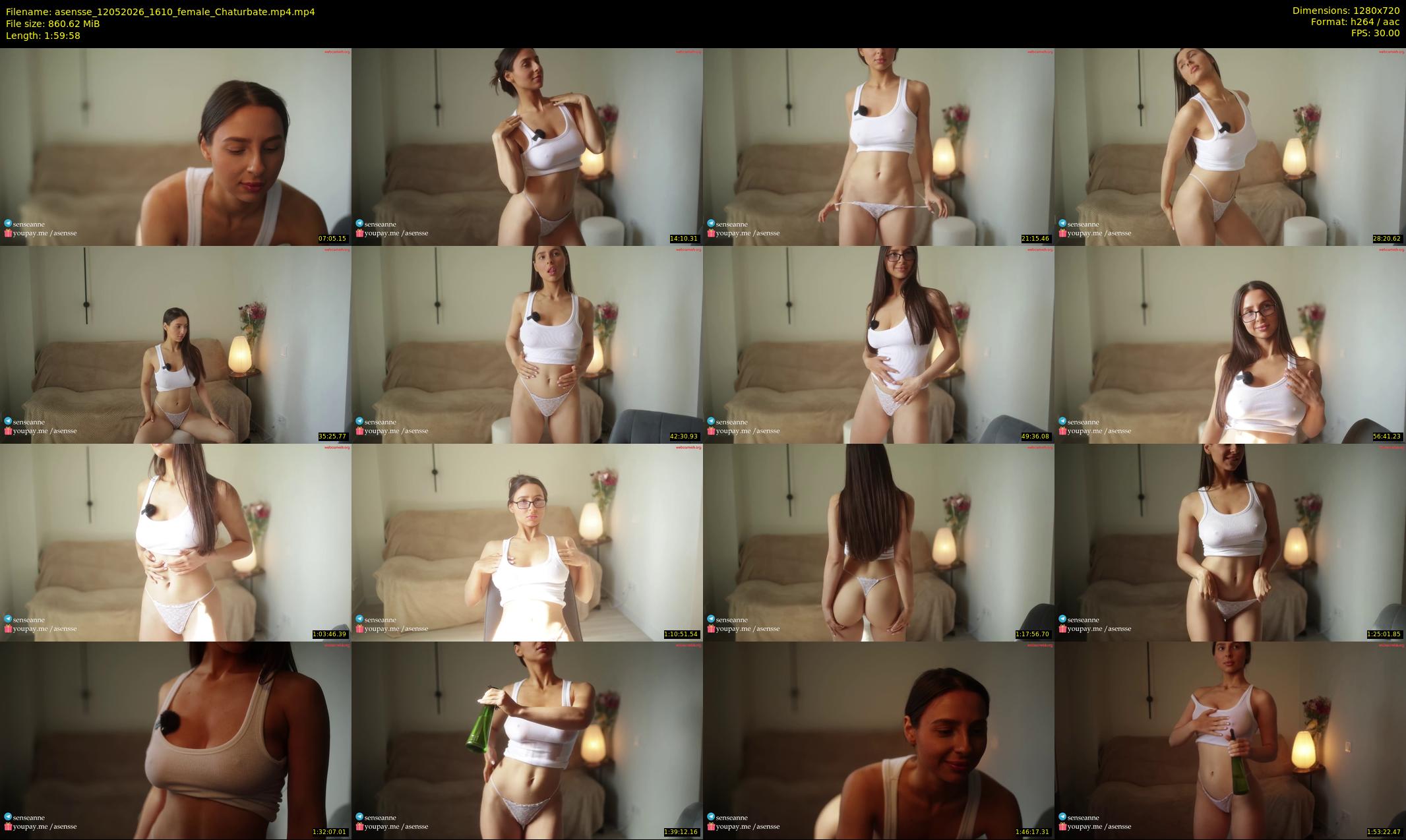 asensse — 120 minute Chaturbate female cam show recording, 720p, May 12, 2026