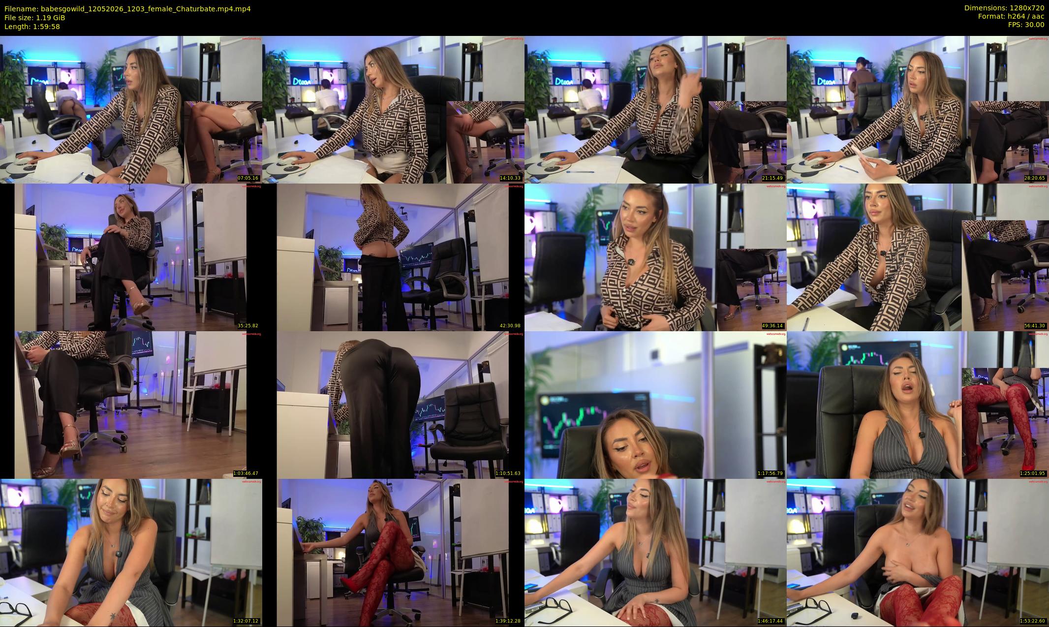 babesgowild — 120 minute Chaturbate couple cam show recording, 720p, May 12, 2026