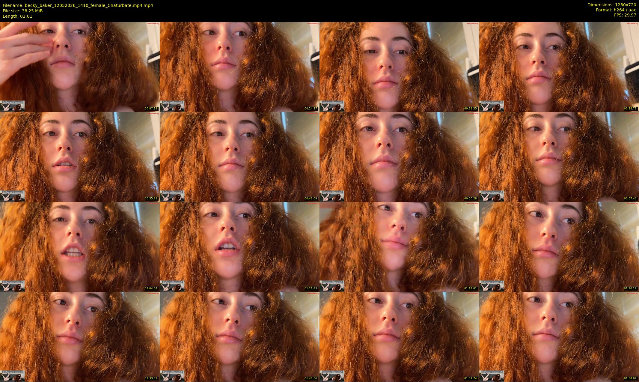 becky_baker — 3 minute Chaturbate female cam show recording, 720p, May 12, 2026