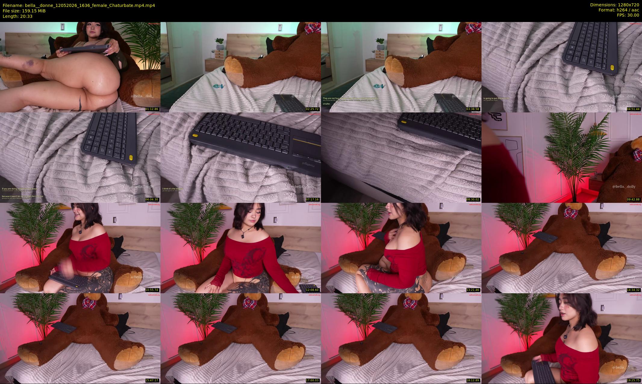 bella__donne — 21 minute Chaturbate female cam show recording, 720p, May 12, 2026