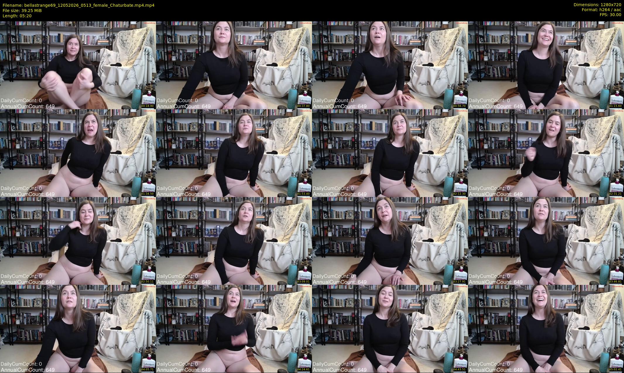 bellastrange69 — 6 minute Chaturbate female cam show recording, 720p, May 12, 2026