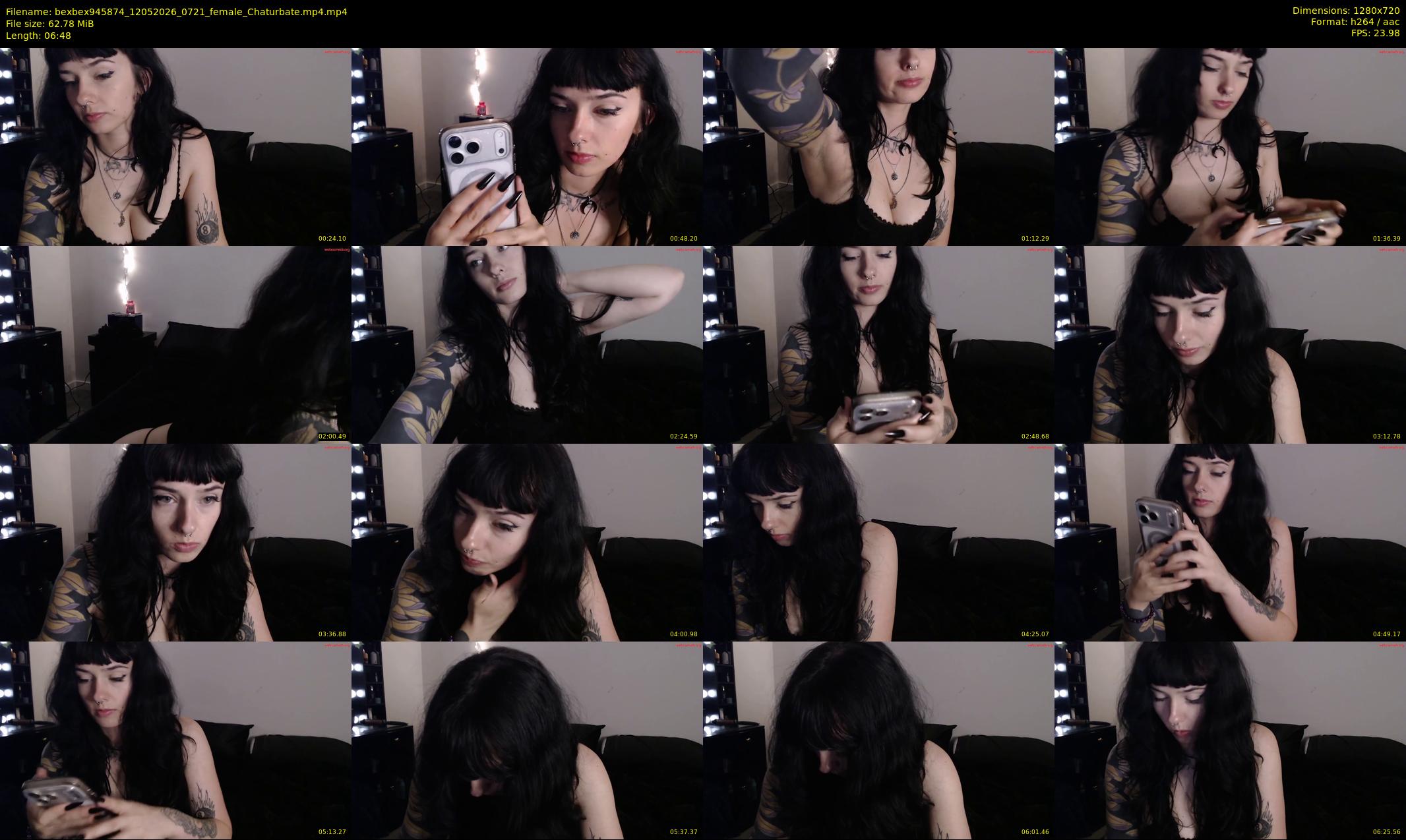 bexbex945874 — 7 minute Chaturbate female cam show recording, 720p, May 12, 2026