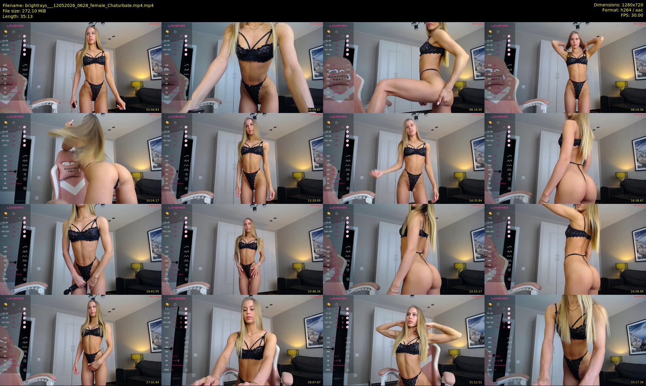 brightrays__ — 36 minute Chaturbate female cam show recording, 720p, May 12, 2026