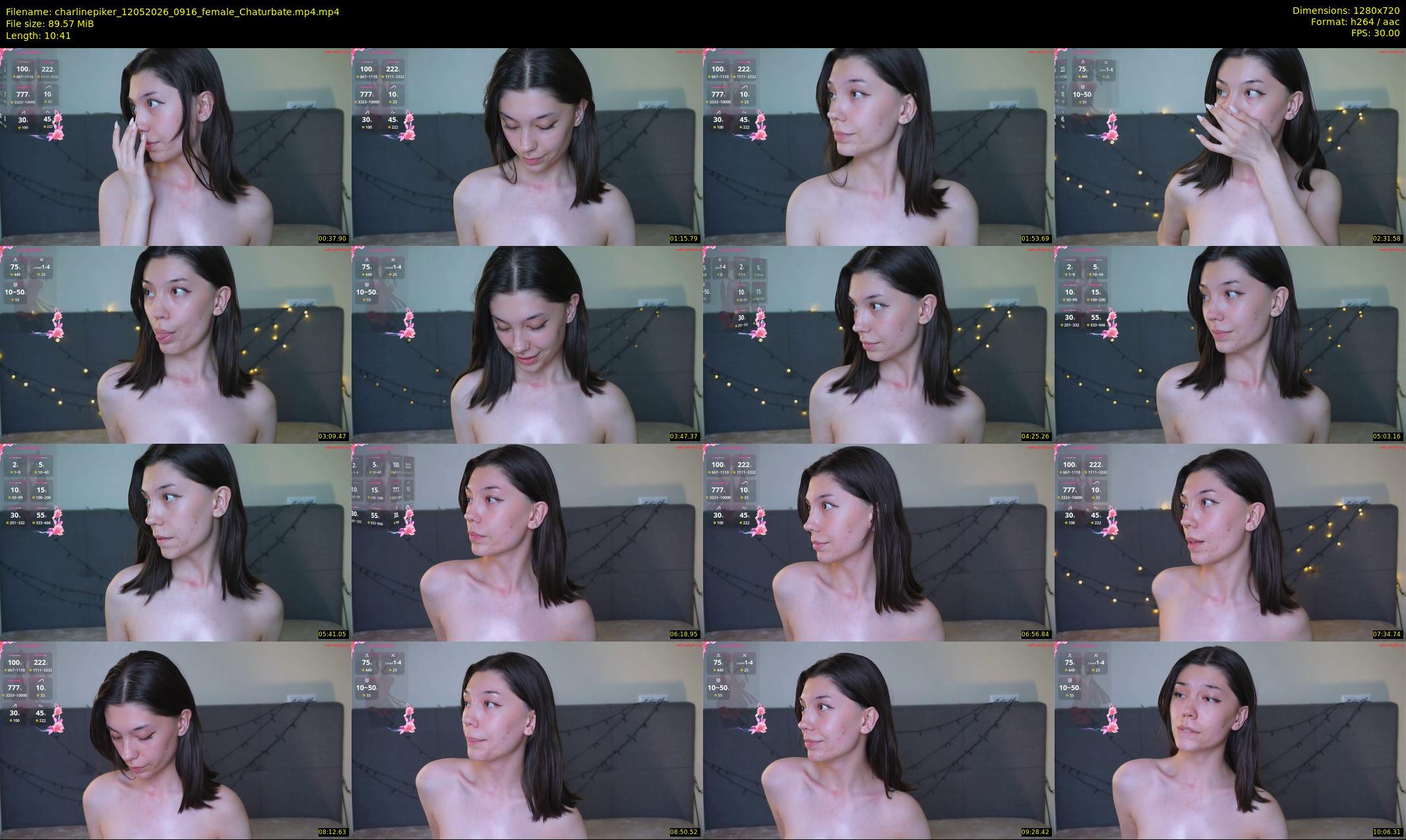charlinepiker — 11 minute Chaturbate female cam show recording, 720p, May 12, 2026
