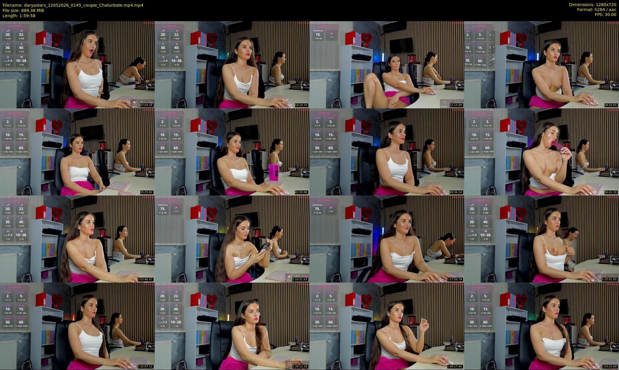 daryastars — 120 minute Chaturbate couple cam show recording, 720p, May 12, 2026