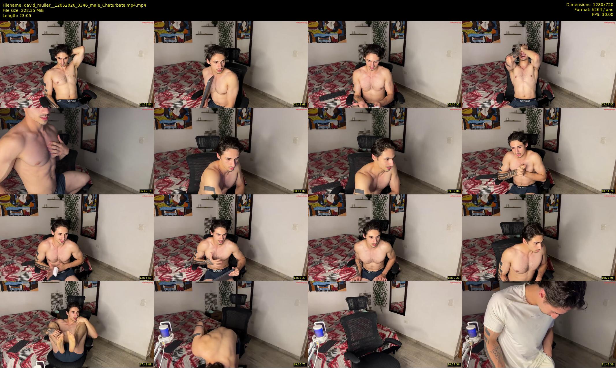david_muller_ — 24 minute Chaturbate male cam show recording, 720p, May 12, 2026