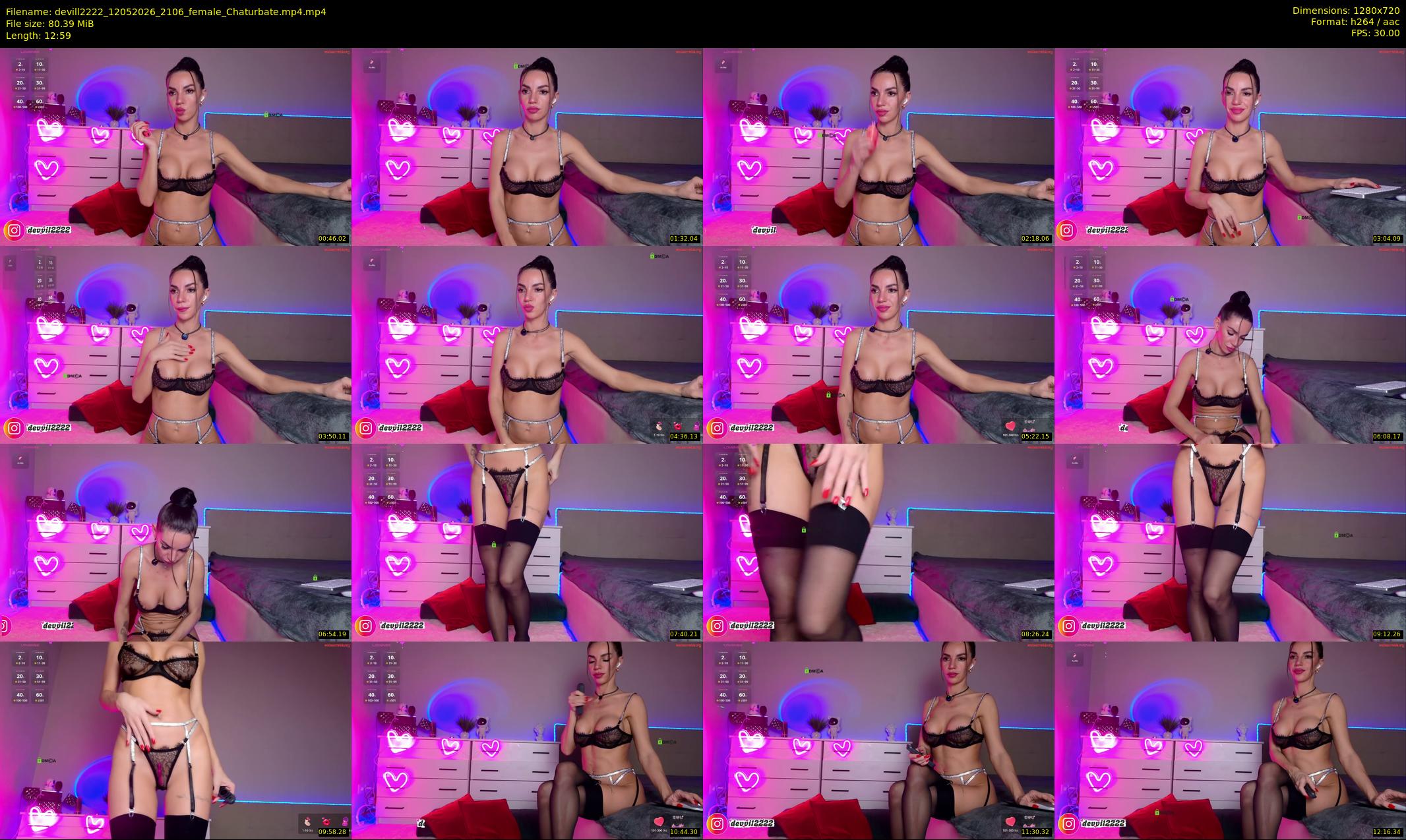 devill2222 — 13 minute Chaturbate female cam show recording, 720p, May 12, 2026