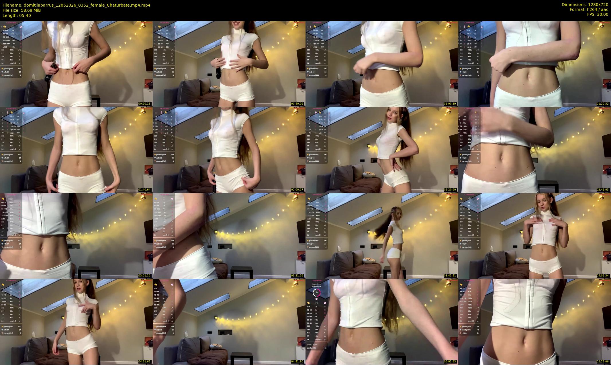 domitilabarrus — 6 minute Chaturbate female cam show recording, 720p, May 12, 2026