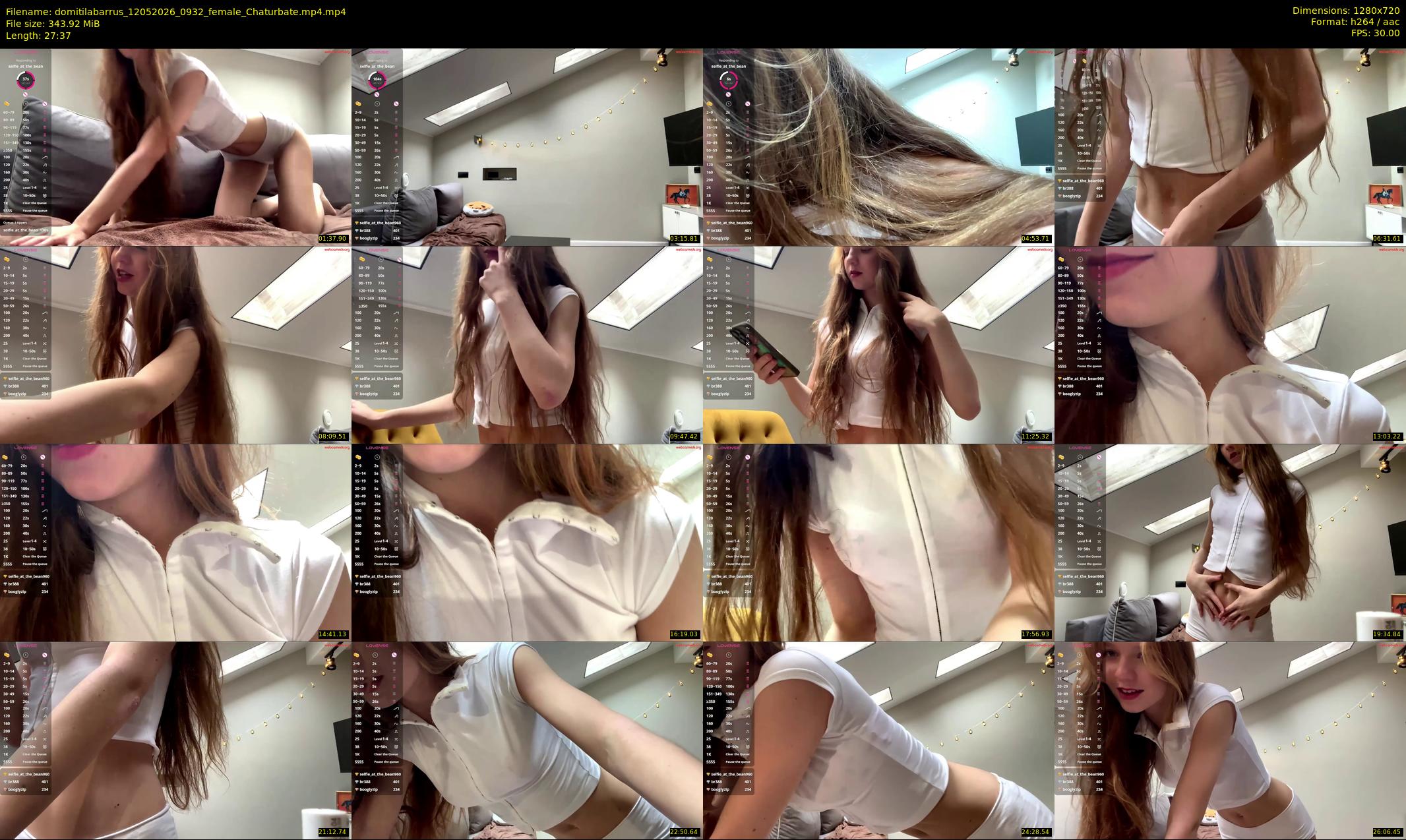 domitilabarrus — 28 minute Chaturbate female cam show recording, 720p, May 12, 2026