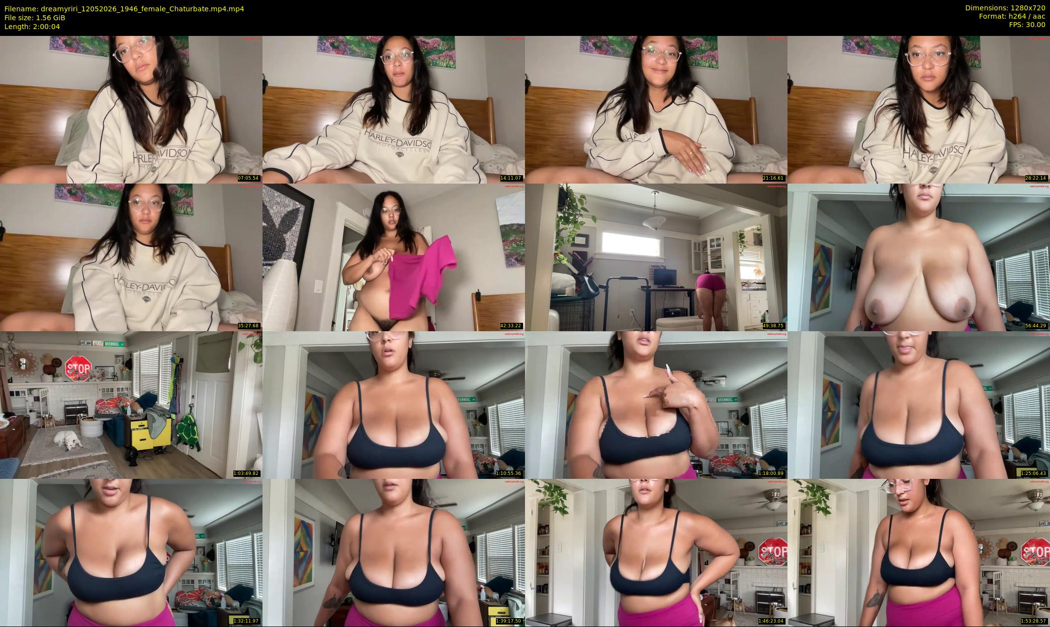 dreamyriri — 121 minute Chaturbate female cam show recording, 720p, May 12, 2026