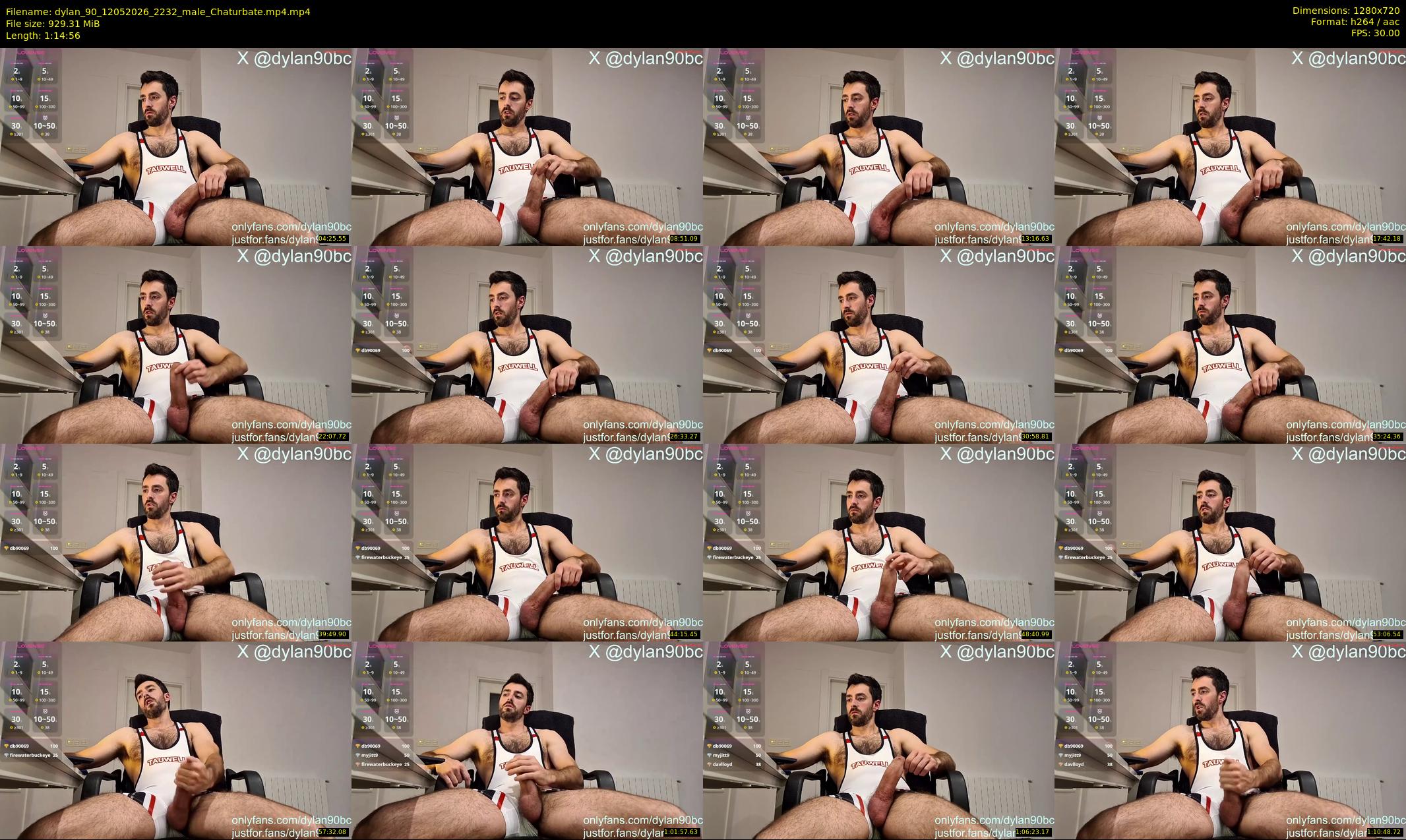dylan_90 — 75 minute Chaturbate male cam show recording, 720p, May 12, 2026