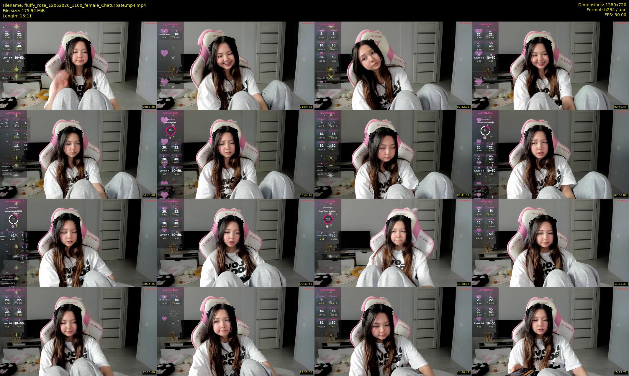 fluffy_rose — 17 minute Chaturbate female cam show recording, 720p, May 12, 2026