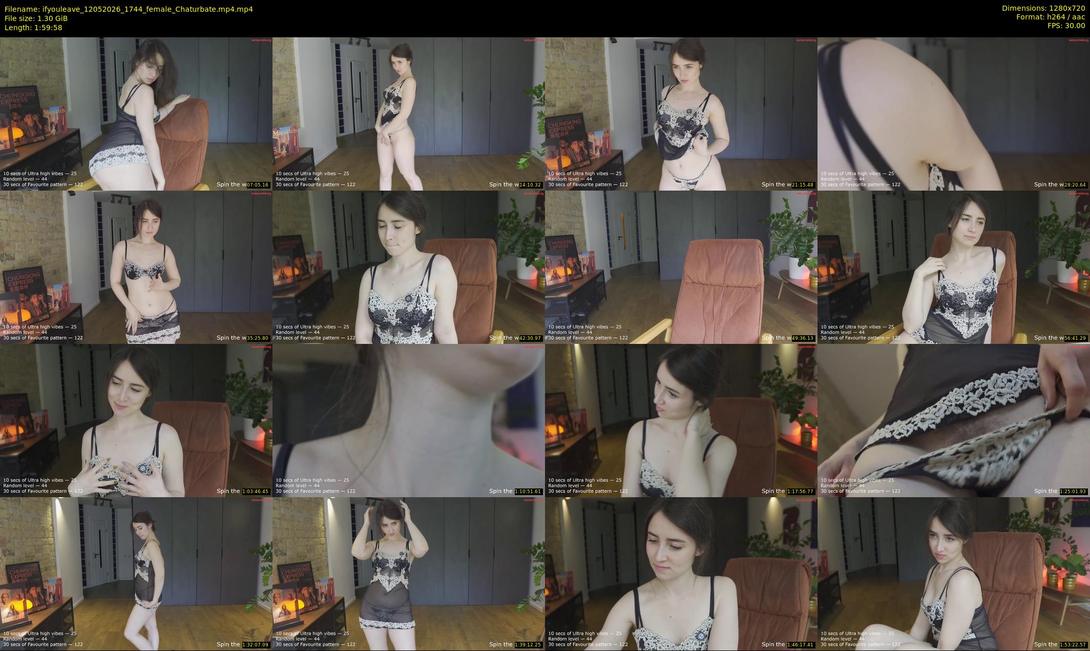 ifyouleave — 120 minute Chaturbate female cam show recording, 720p, May 12, 2026