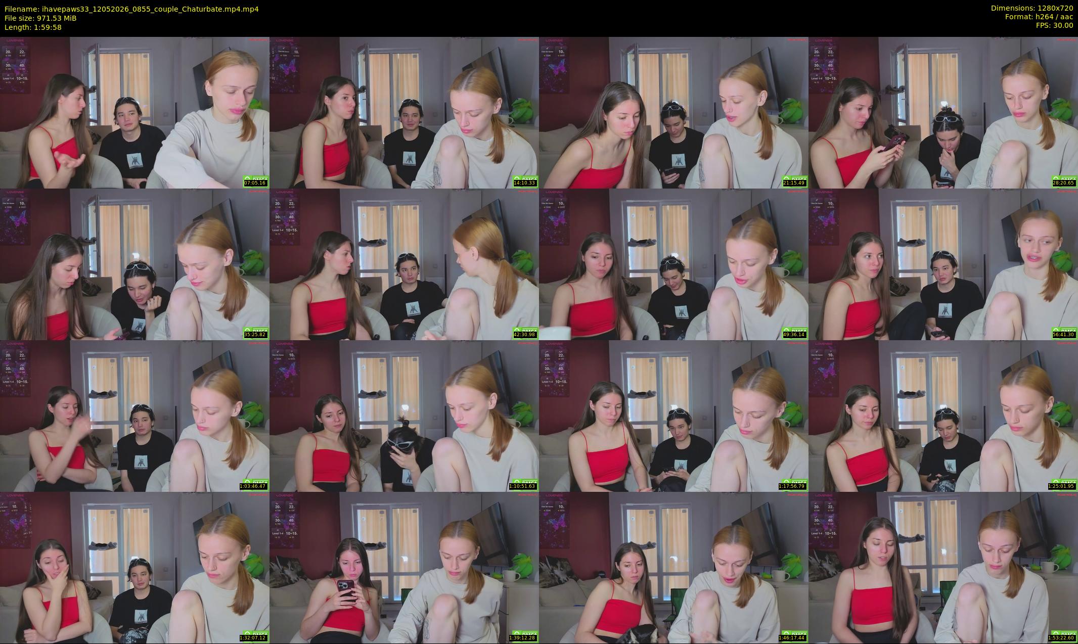 ihavepaws33 — 120 minute Chaturbate couple cam show recording, 720p, May 12, 2026