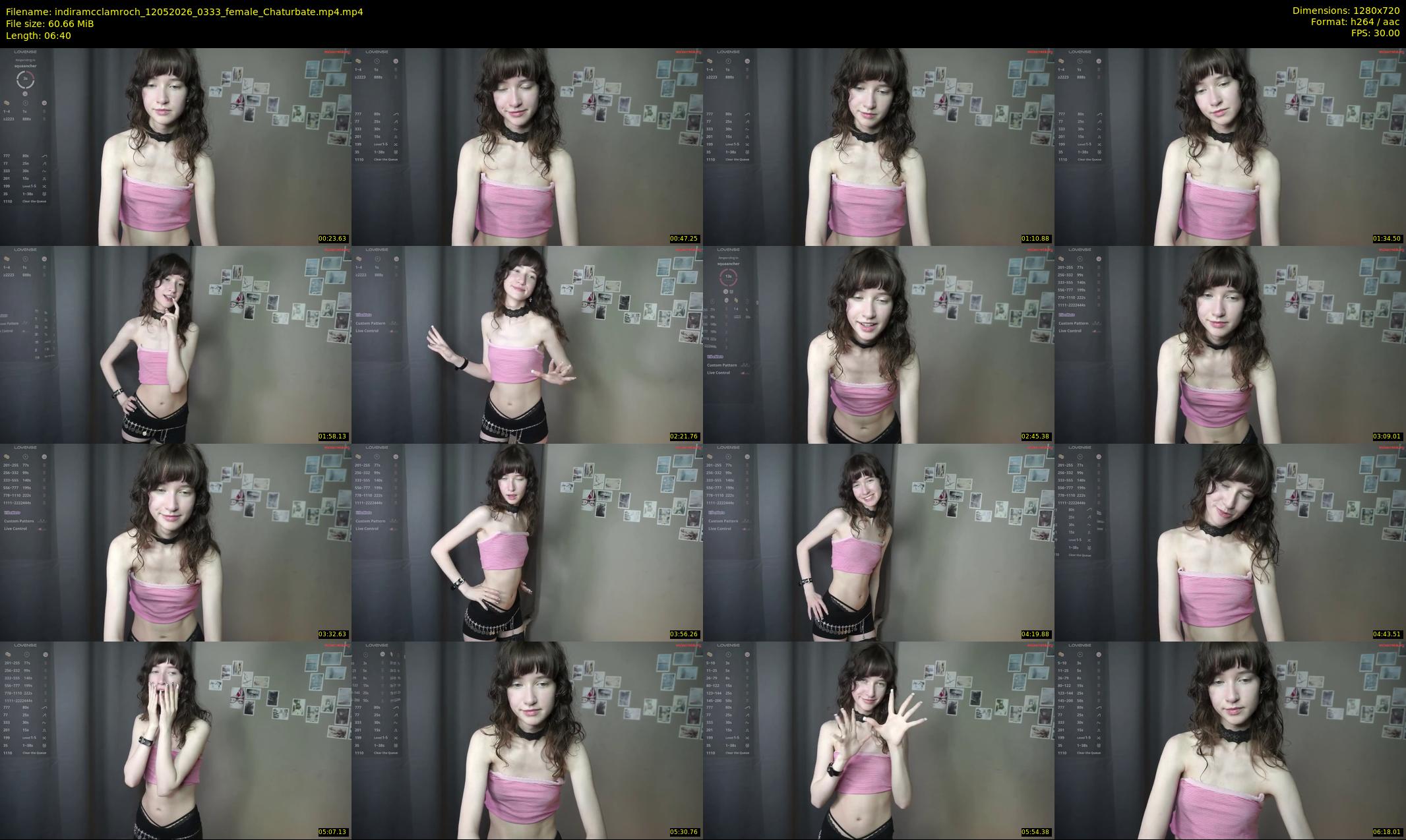 indiramcclamroch — 7 minute Chaturbate female cam show recording, 720p, May 12, 2026