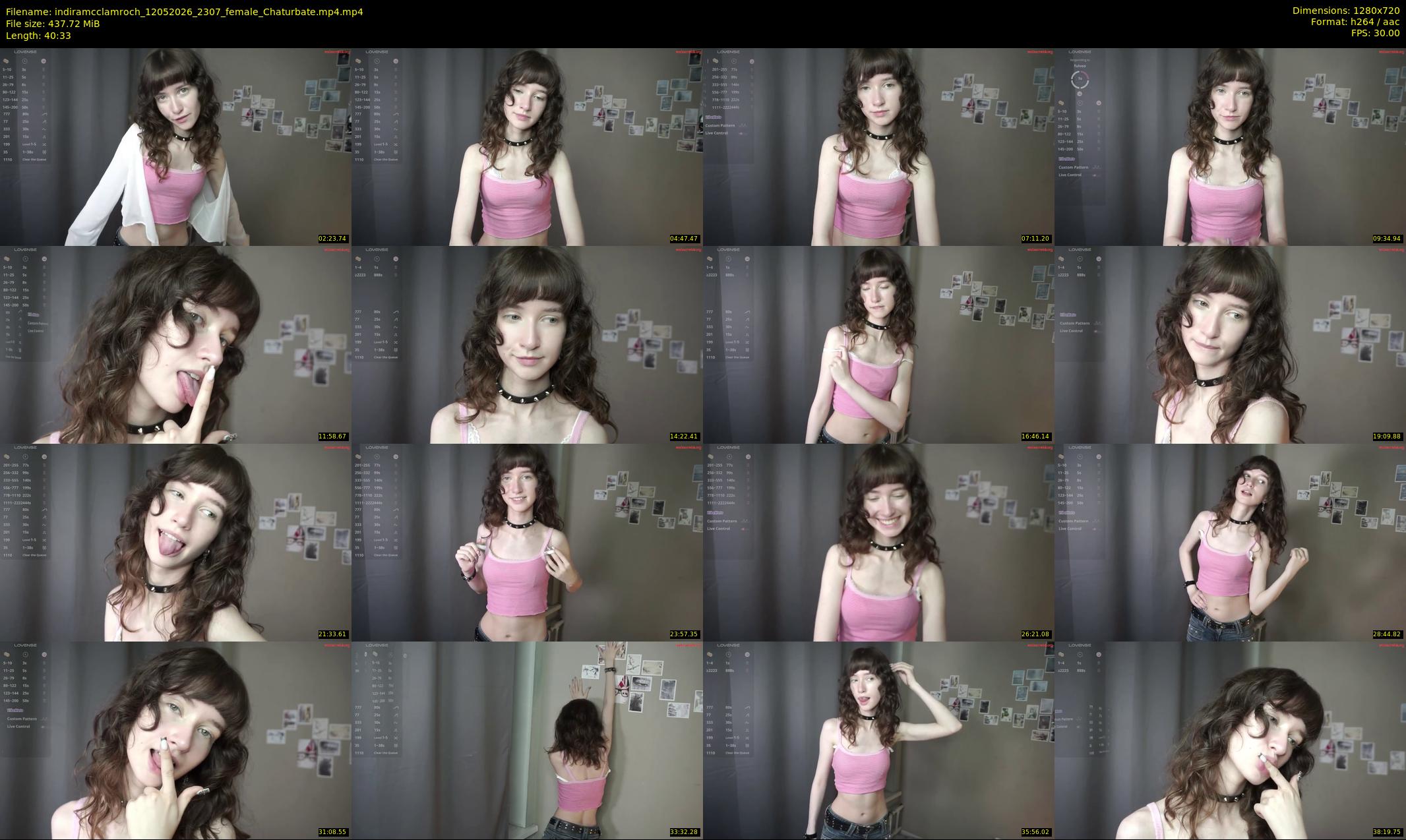 indiramcclamroch — 41 minute Chaturbate female cam show recording, 720p, May 12, 2026