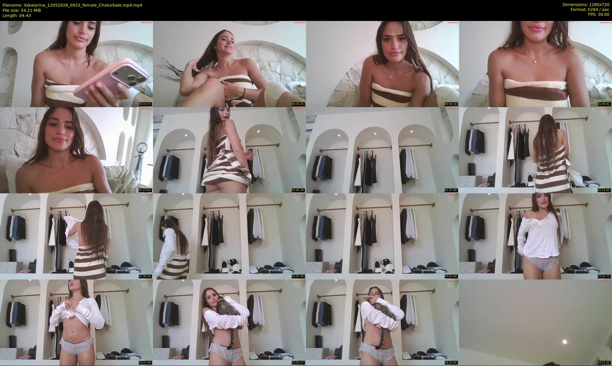 itskatarina — 5 minute Chaturbate female cam show recording, 720p, May 12, 2026