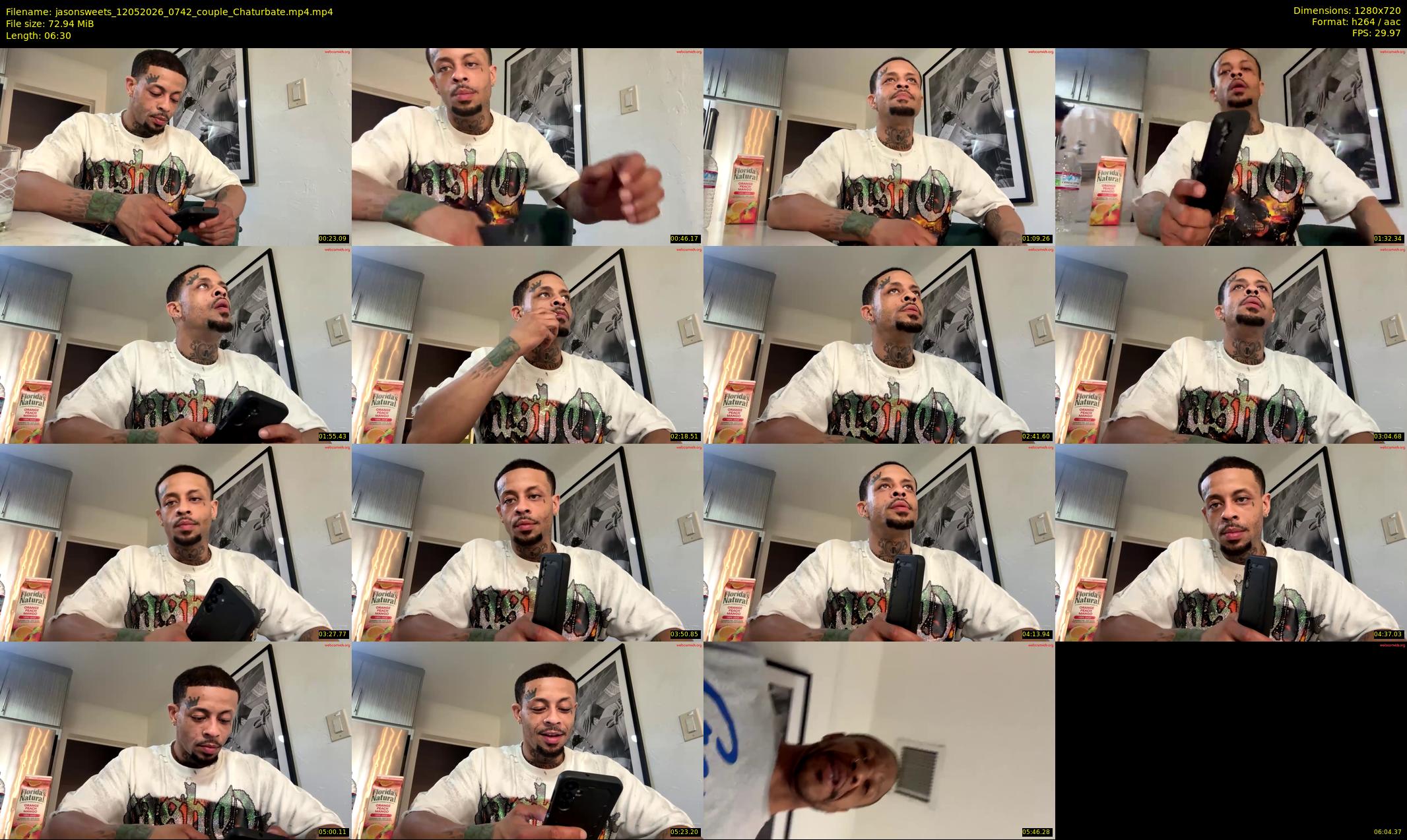 jasonsweets — 7 minute Chaturbate couple cam show recording, 720p, May 12, 2026