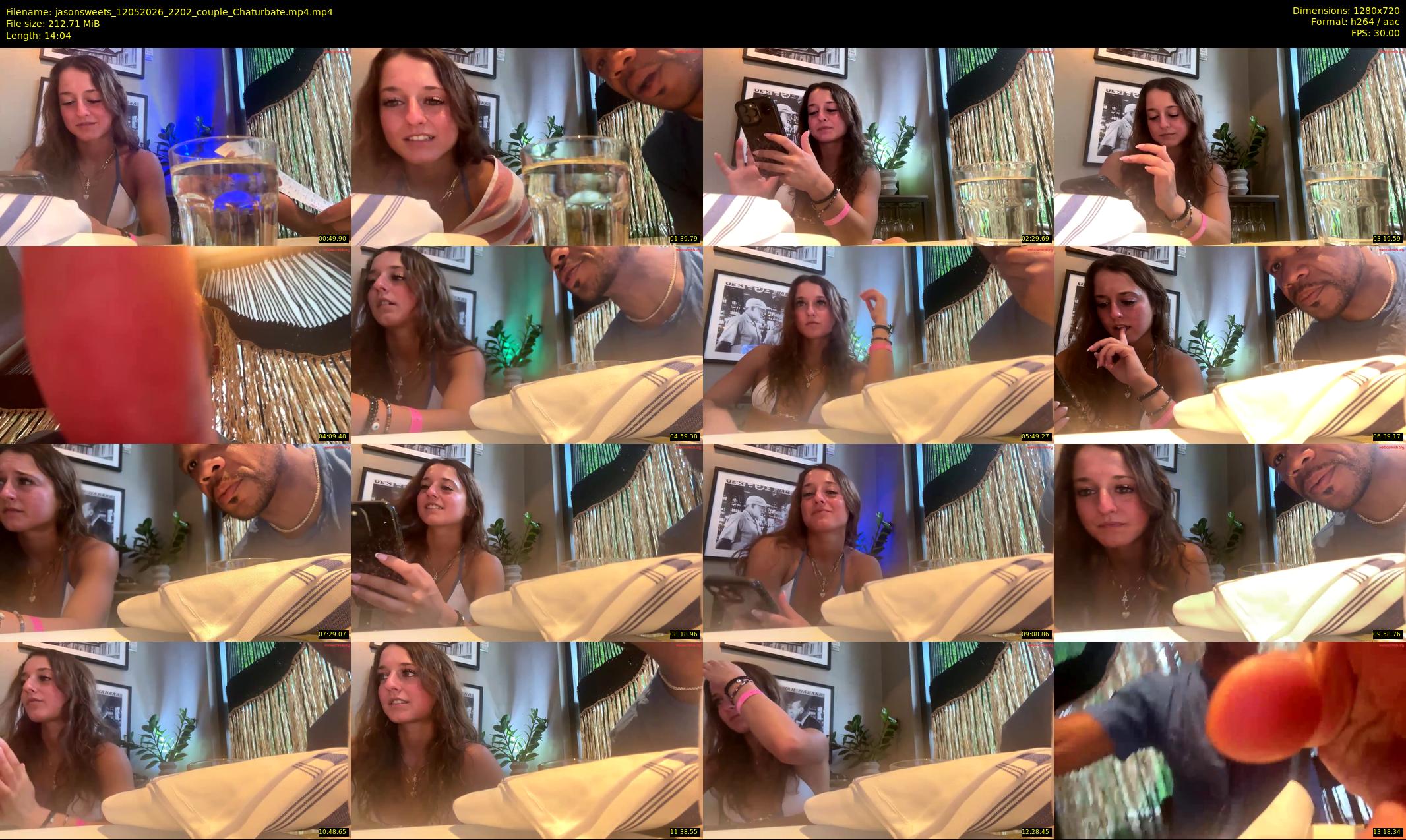 jasonsweets — 15 minute Chaturbate couple cam show recording, 720p, May 12, 2026