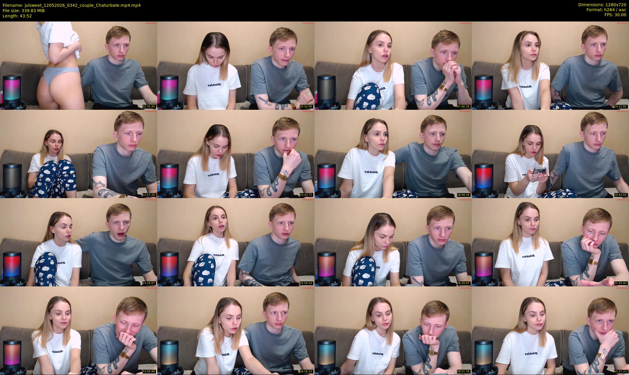 julsweet — 44 minute Chaturbate male cam show recording, 720p, May 12, 2026
