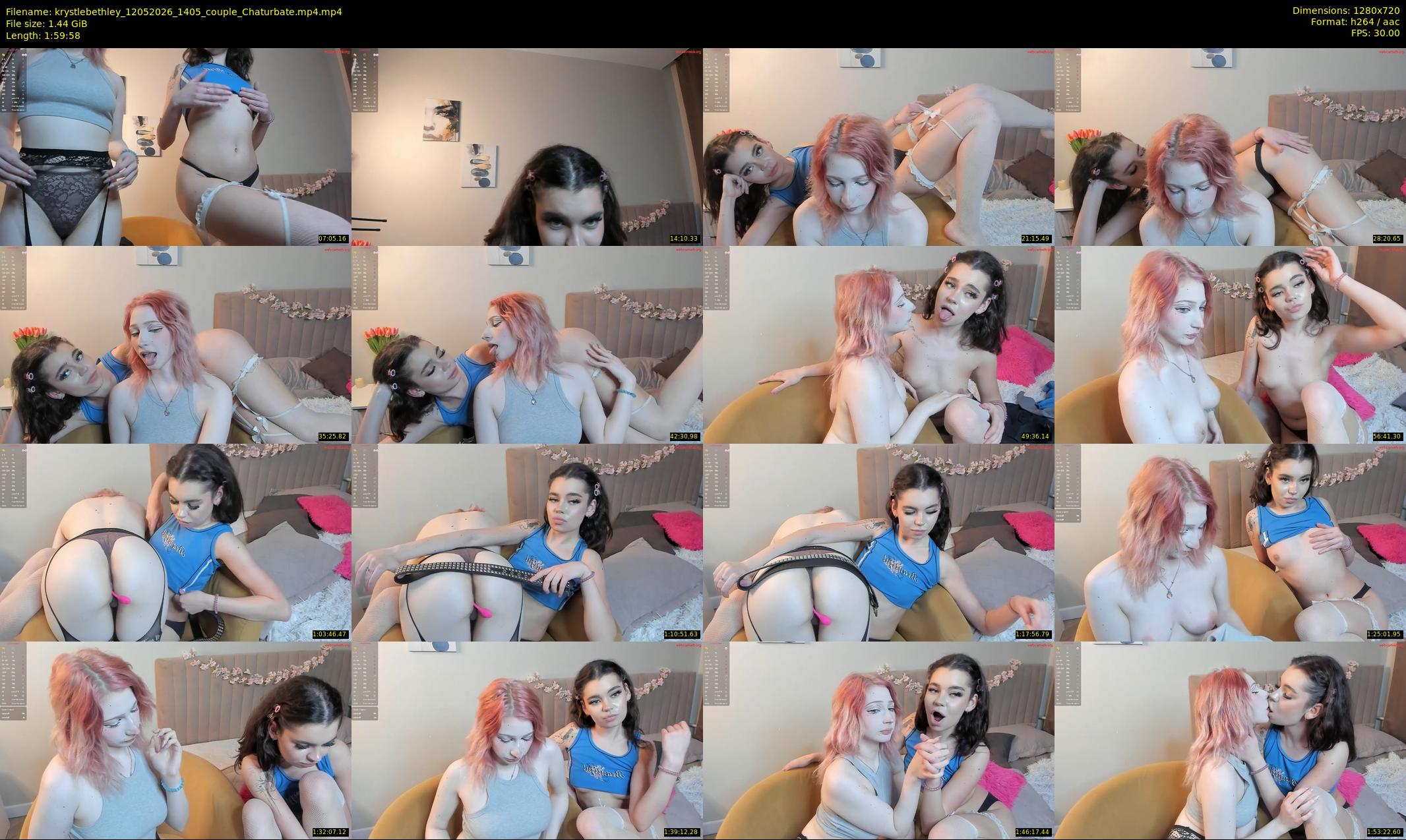 krystlebethley — 120 minute Chaturbate couple cam show recording, 720p, May 12, 2026