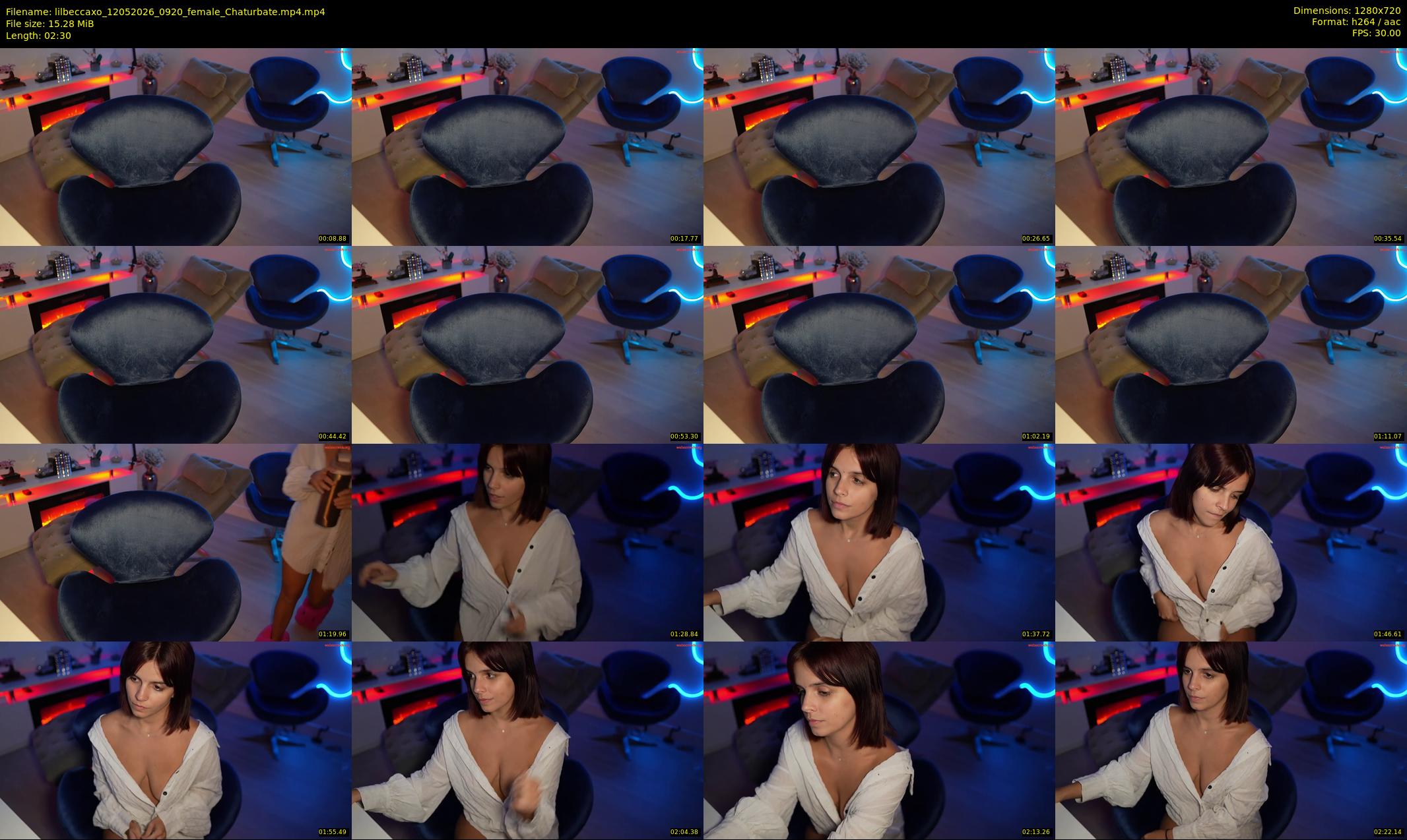 lilbeccaxo — 3 minute Chaturbate female cam show recording, 720p, May 12, 2026