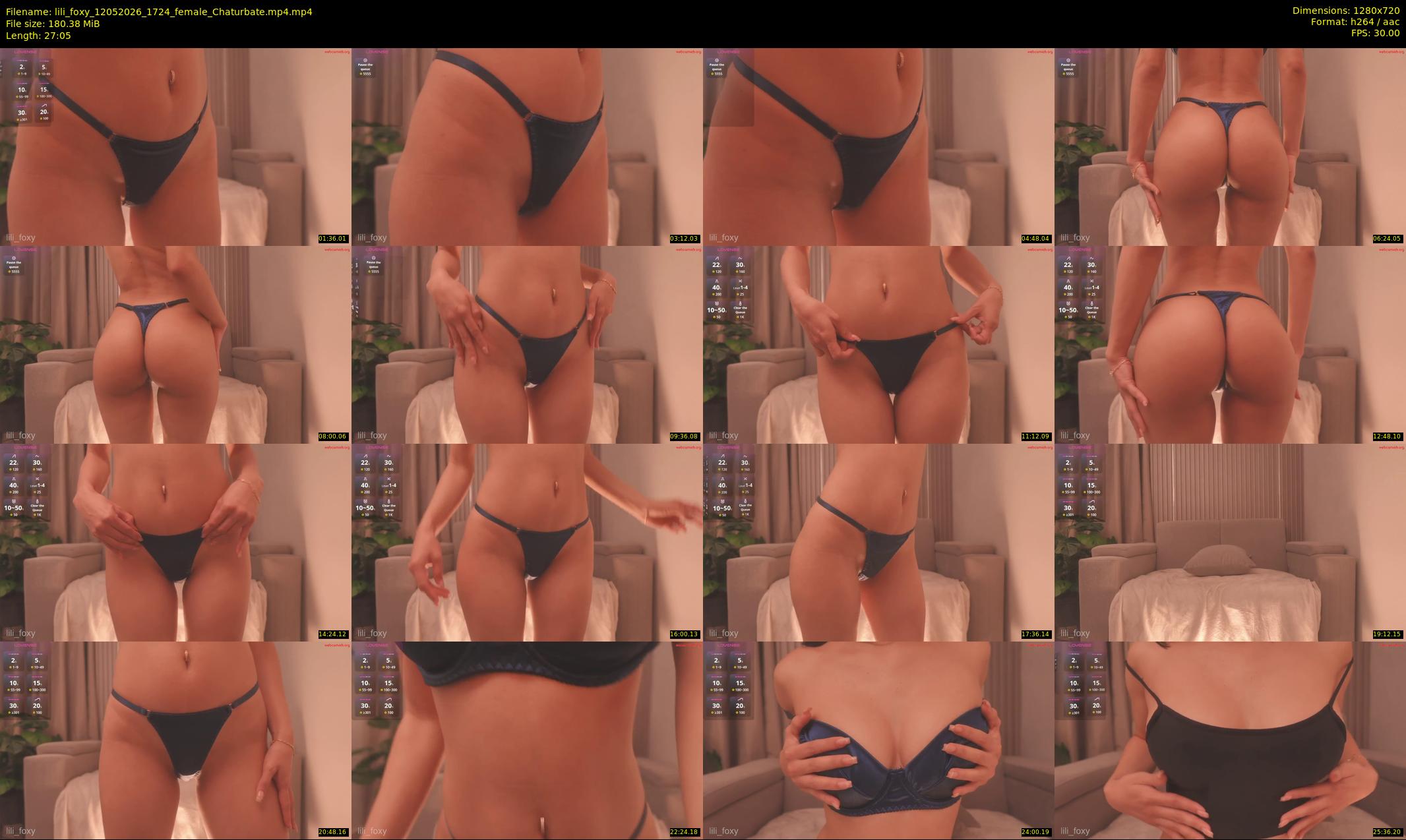 lili_foxy — 28 minute Chaturbate female cam show recording, 720p, May 12, 2026