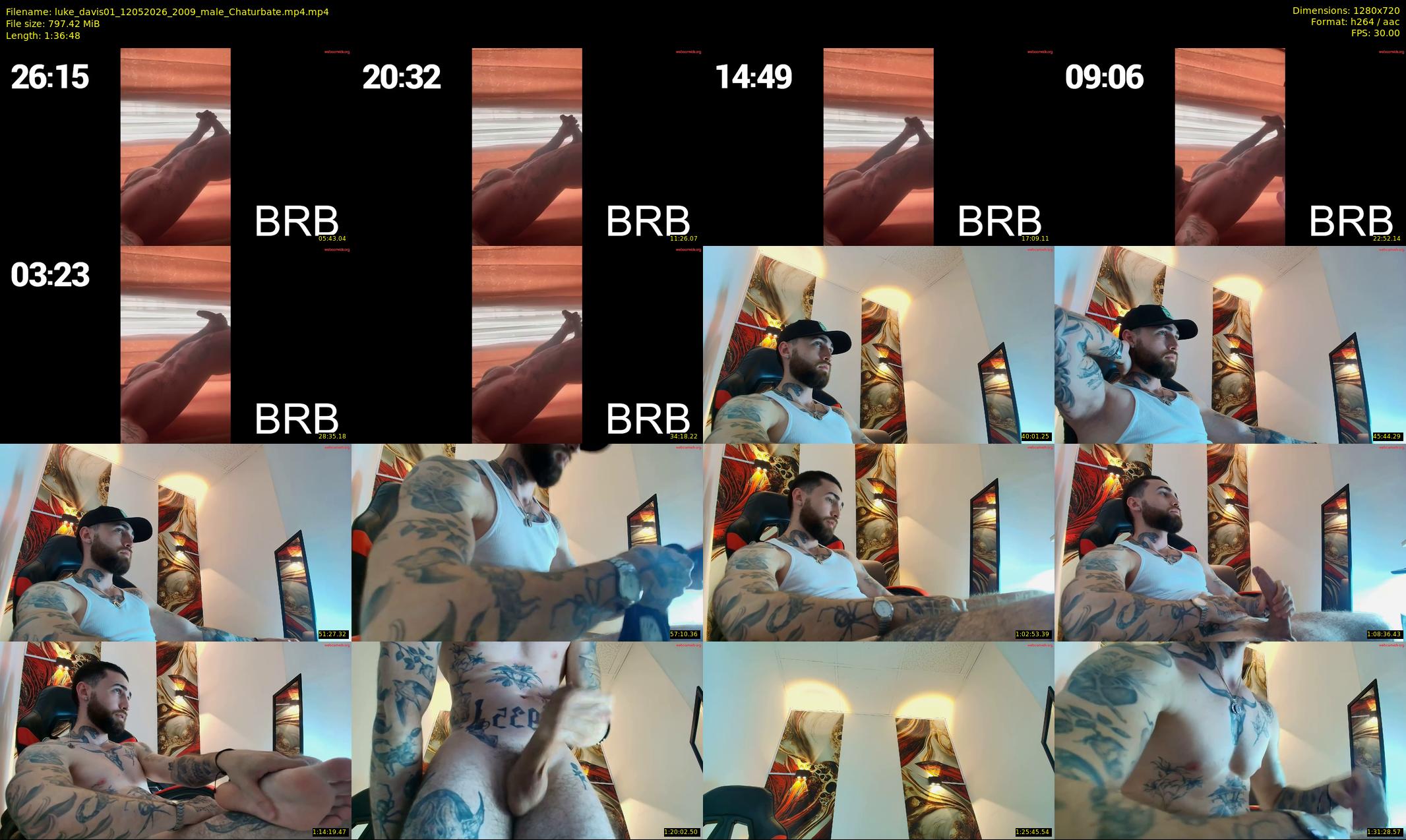 luke_davis01 — 97 minute Chaturbate male cam show recording, 720p, May 12, 2026