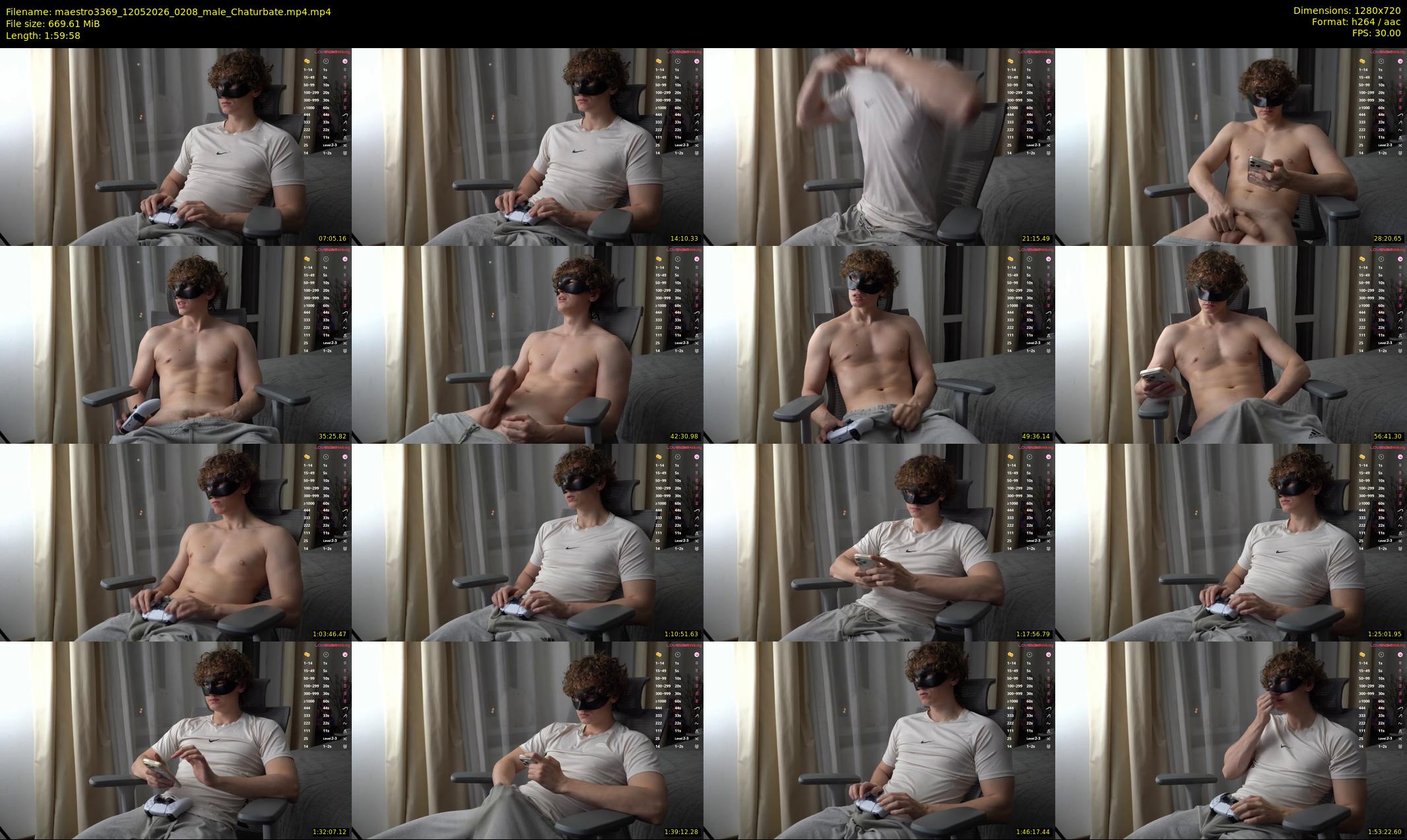 maestro3369 — 120 minute Chaturbate male cam show recording, 720p, May 12, 2026