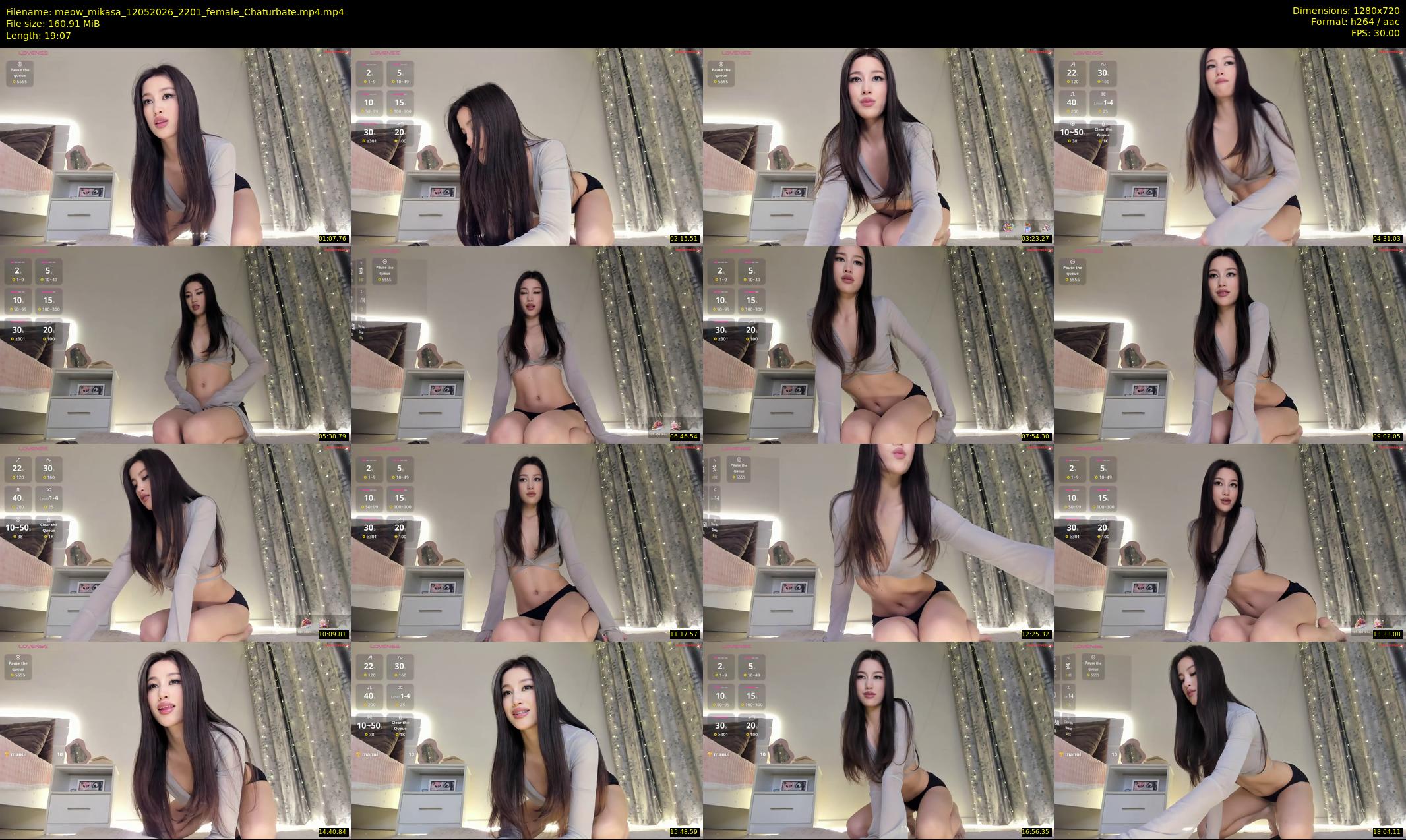 meow_mikasa — 20 minute Chaturbate female cam show recording, 720p, May 12, 2026
