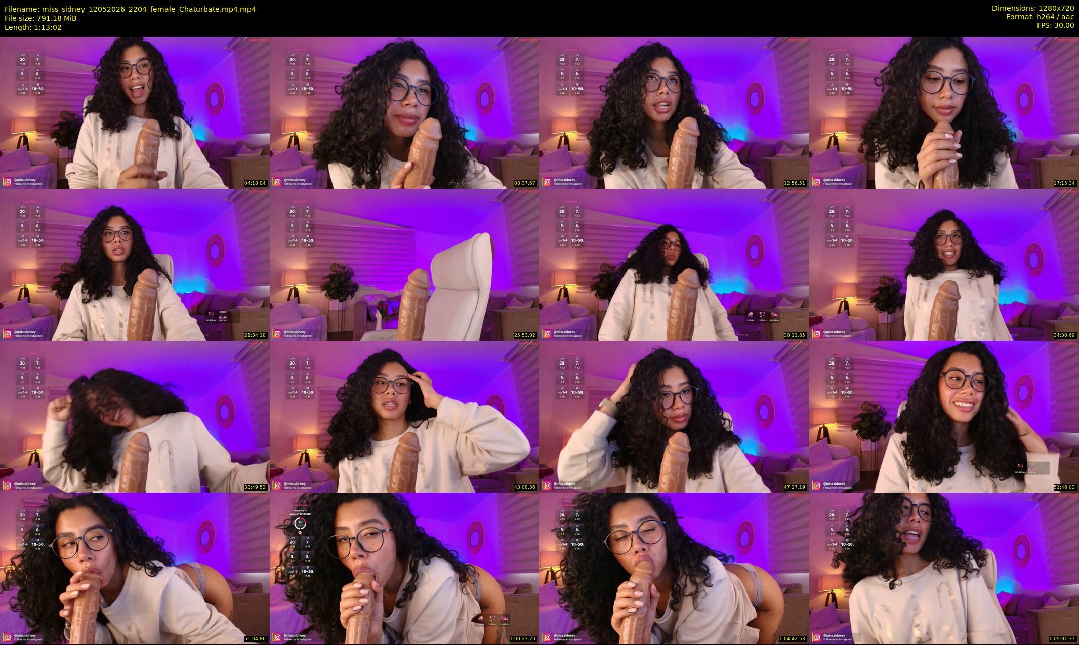 miss_sidney — 74 minute Chaturbate female cam show recording, 720p, May 12, 2026