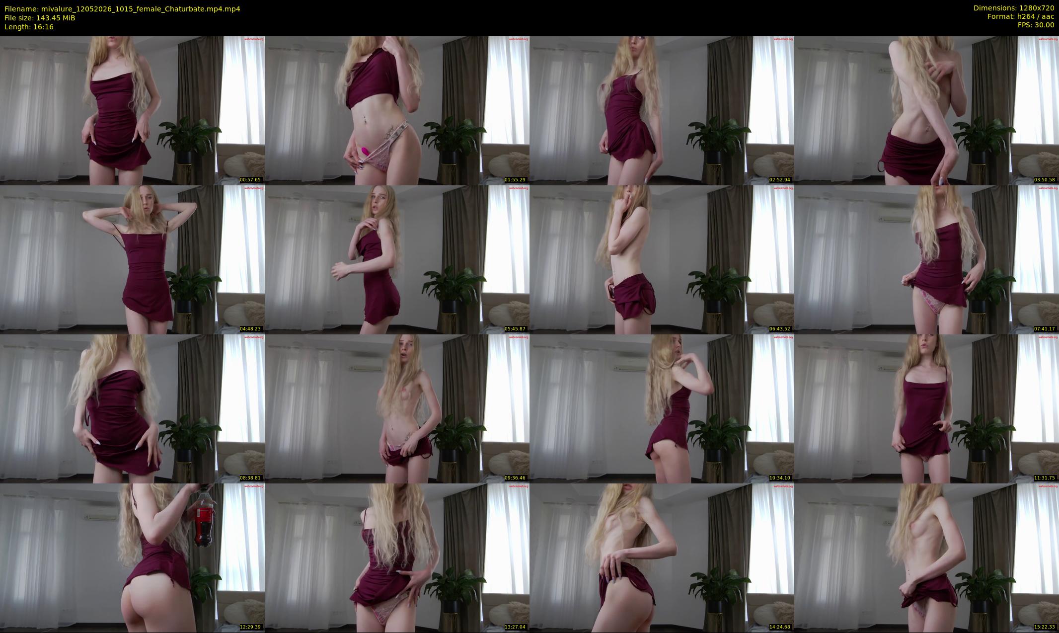 mivalure — 17 minute Chaturbate female cam show recording, 720p, May 12, 2026