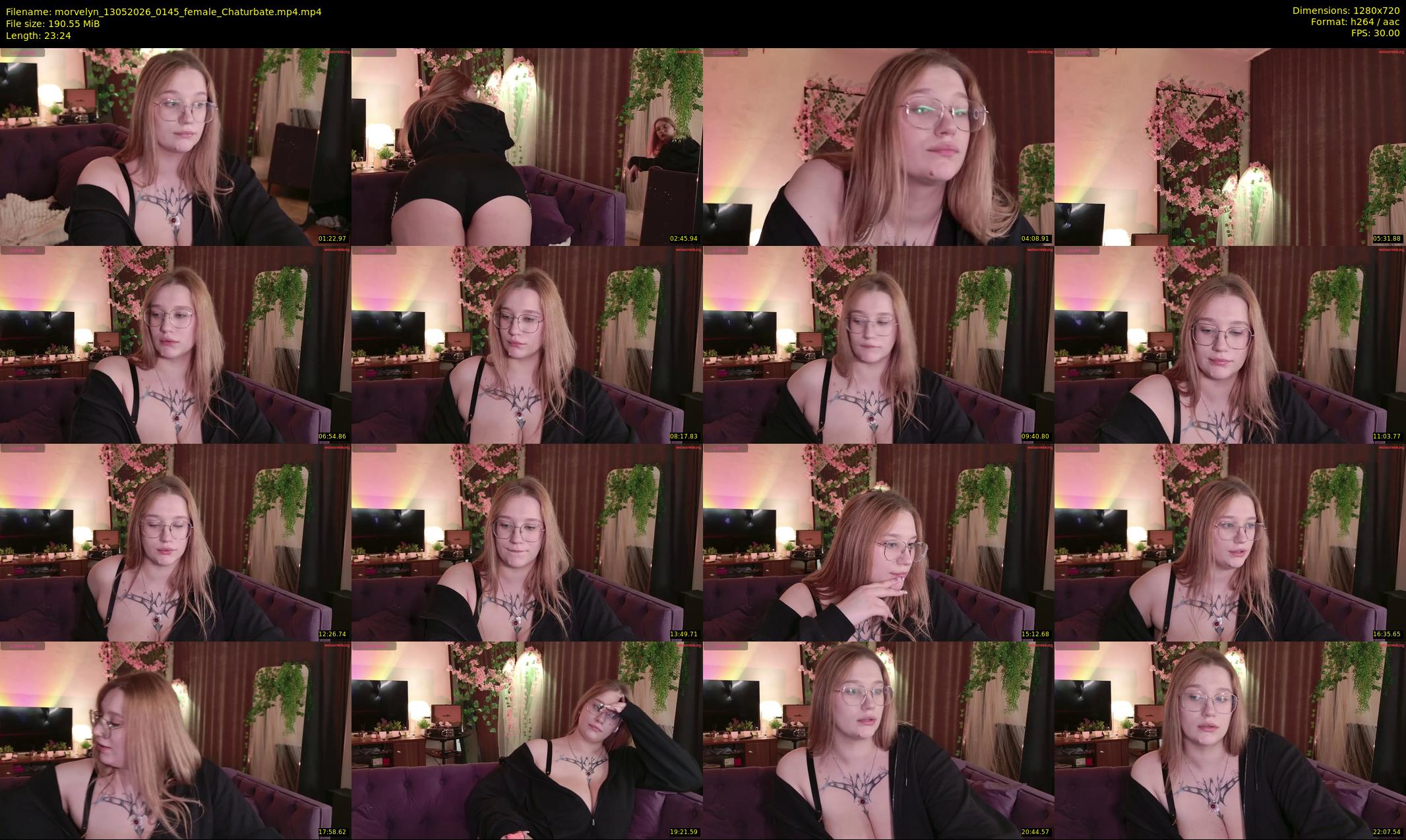 morvelyn — 24 minute Chaturbate female cam show recording, 720p, May 13, 2026