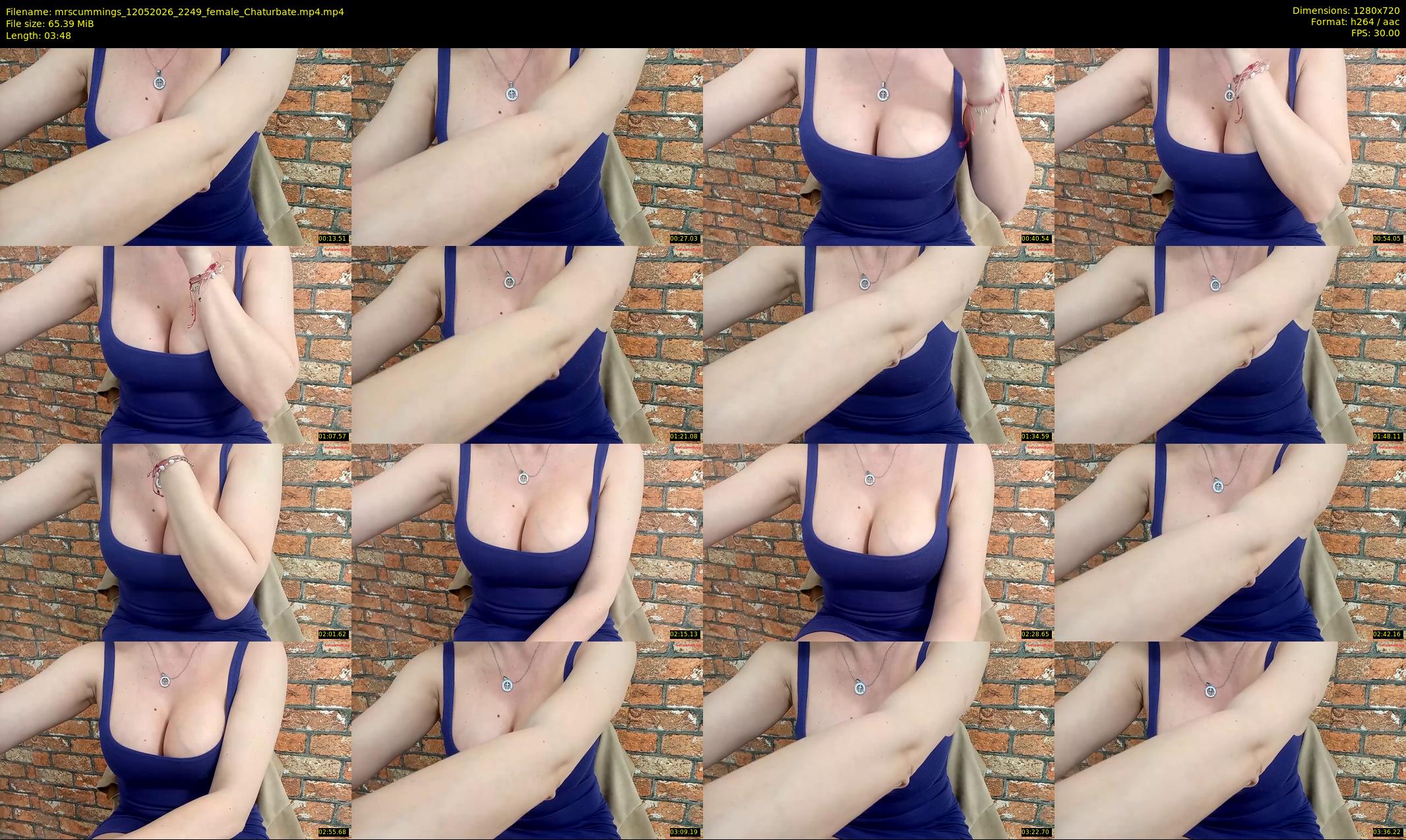 mrscummings — 4 minute Chaturbate female cam show recording, 720p, May 12, 2026