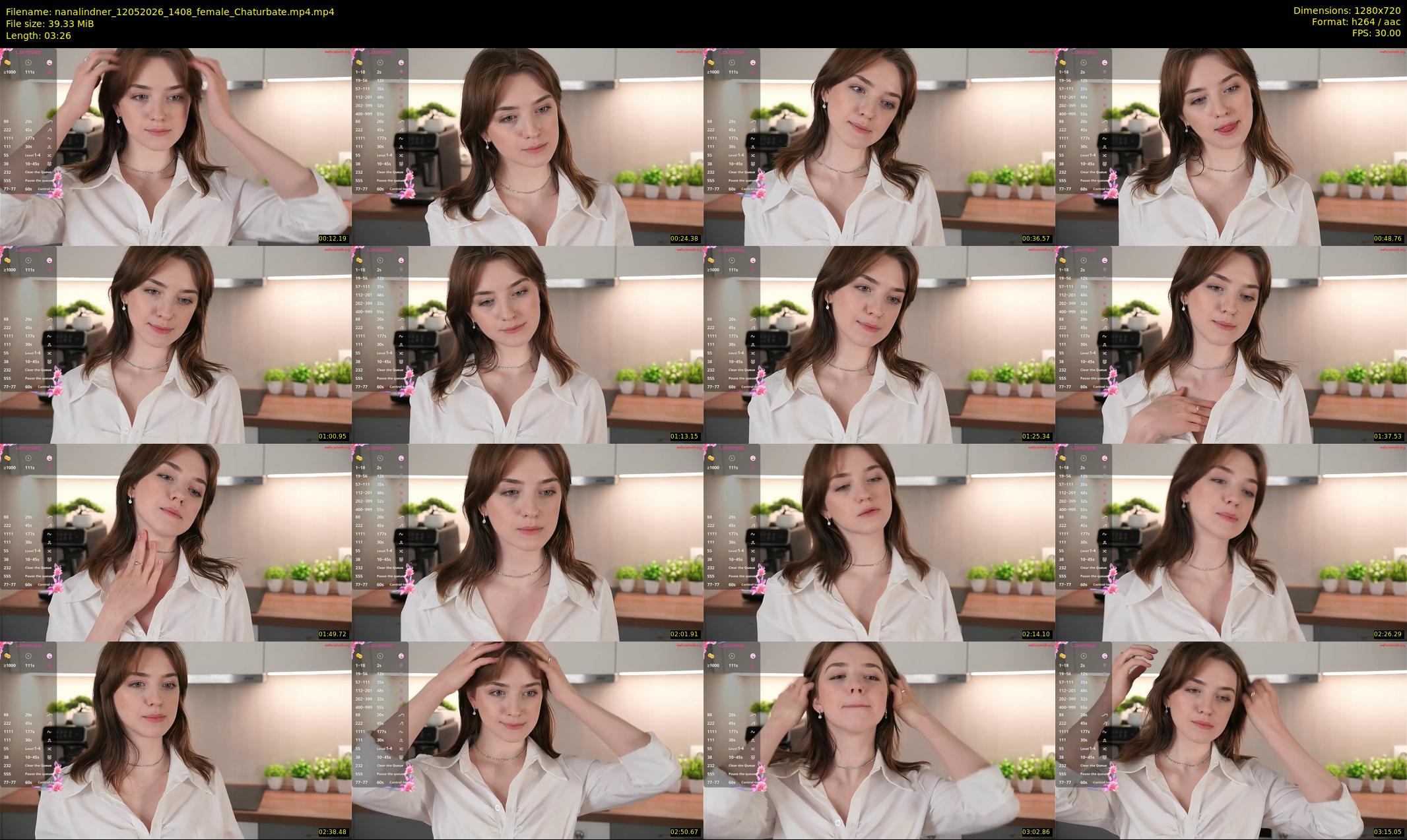 nanalindner — 4 minute Chaturbate female cam show recording, 720p, May 12, 2026