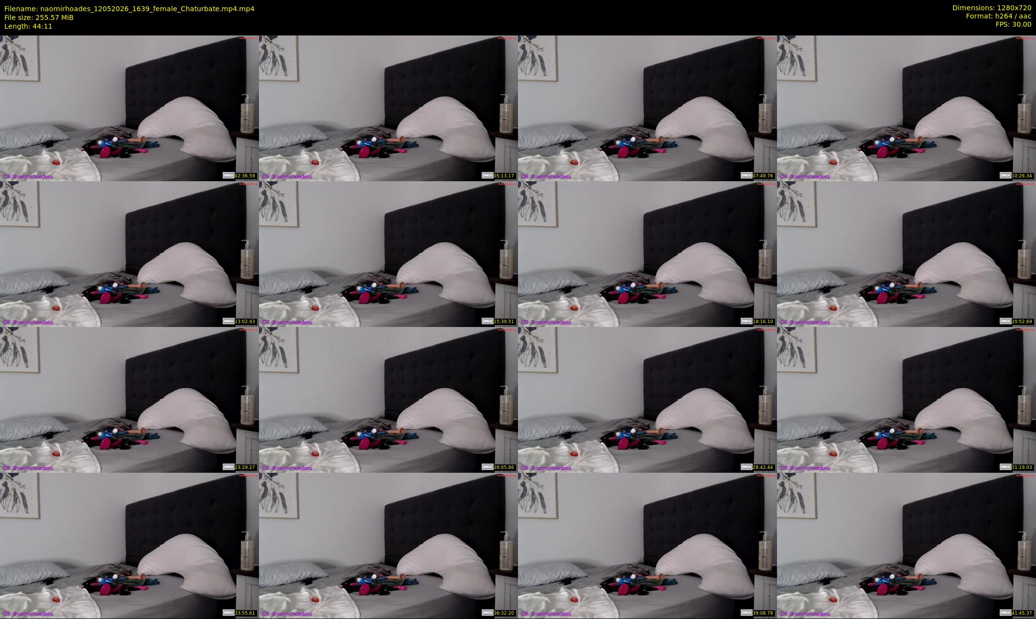 naomirhoades — 45 minute Chaturbate female cam show recording, 720p, May 12, 2026