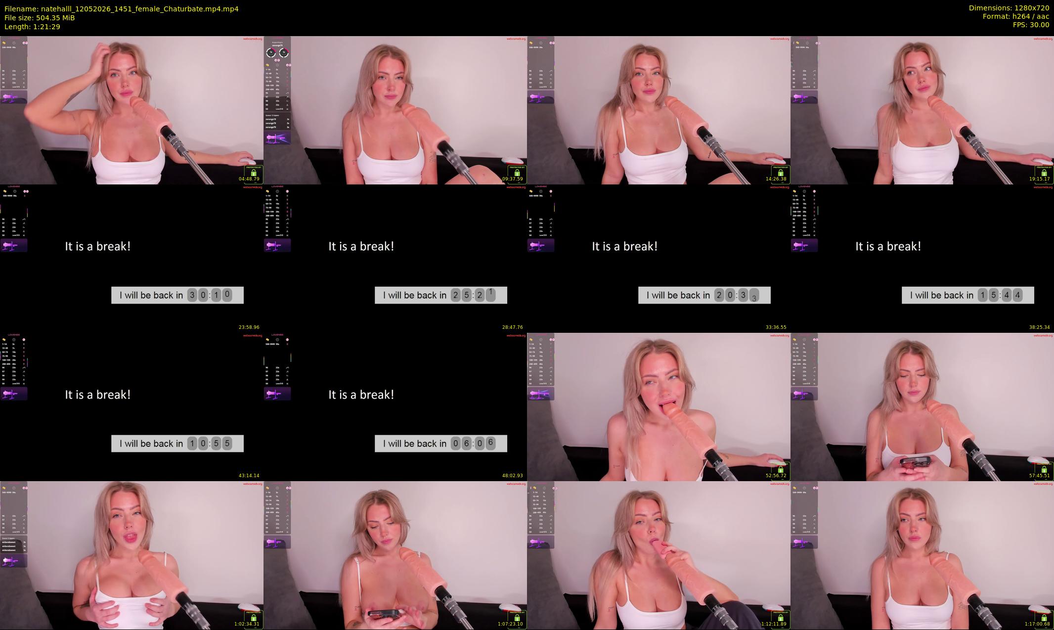 natehalll — 82 minute Chaturbate female cam show recording, 720p, May 12, 2026
