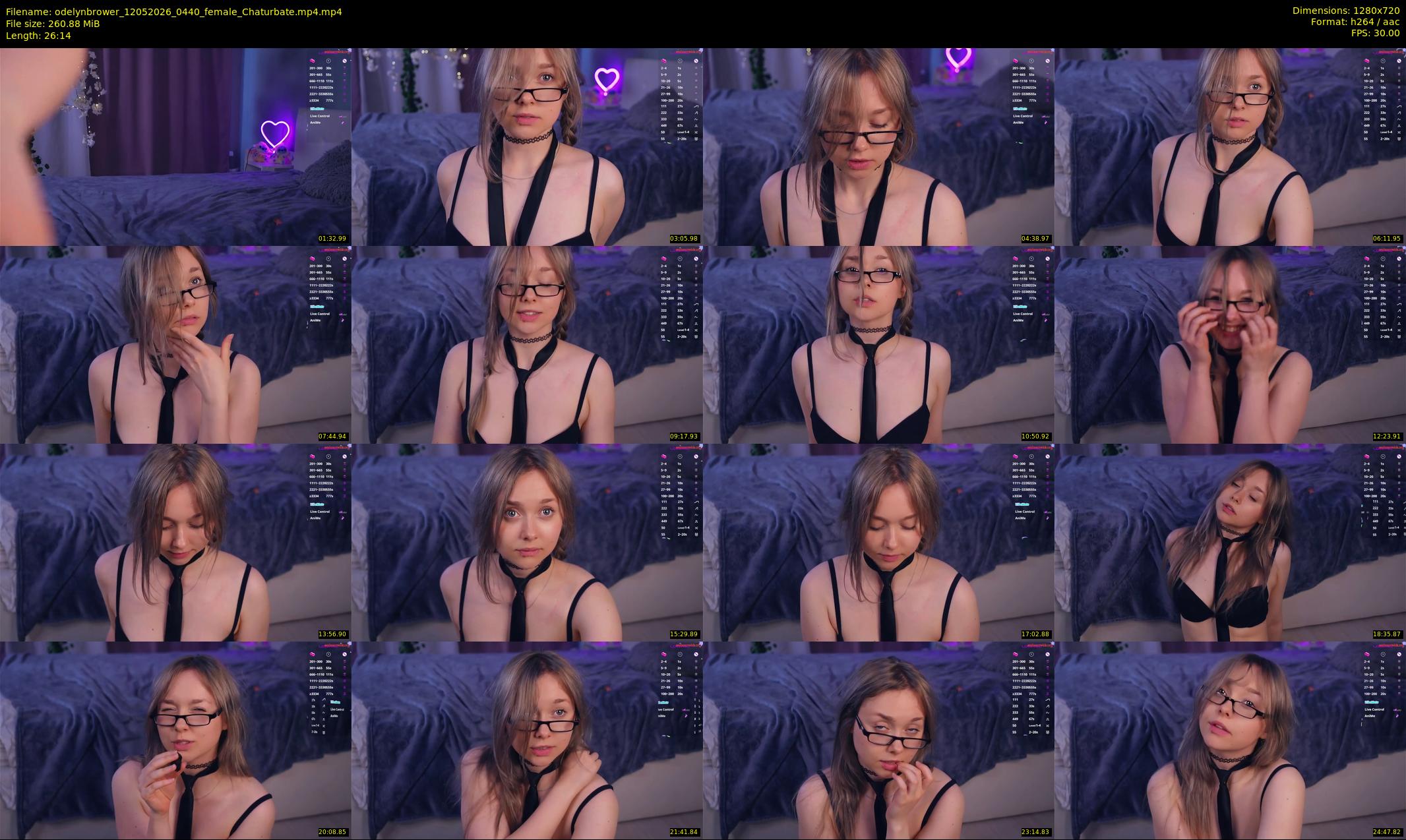 odelynbrower — 27 minute Chaturbate female cam show recording, 720p, May 12, 2026