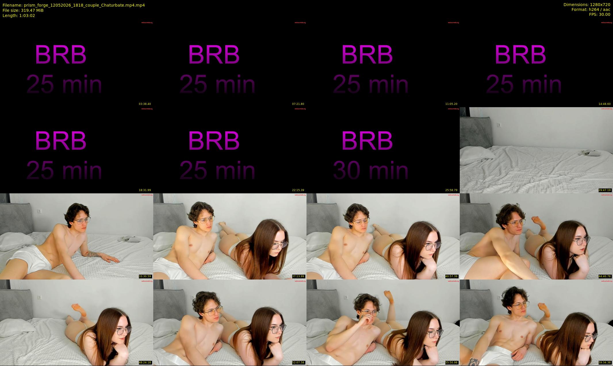 prism_forge — 64 minute Chaturbate couple cam show recording, 720p, May 12, 2026