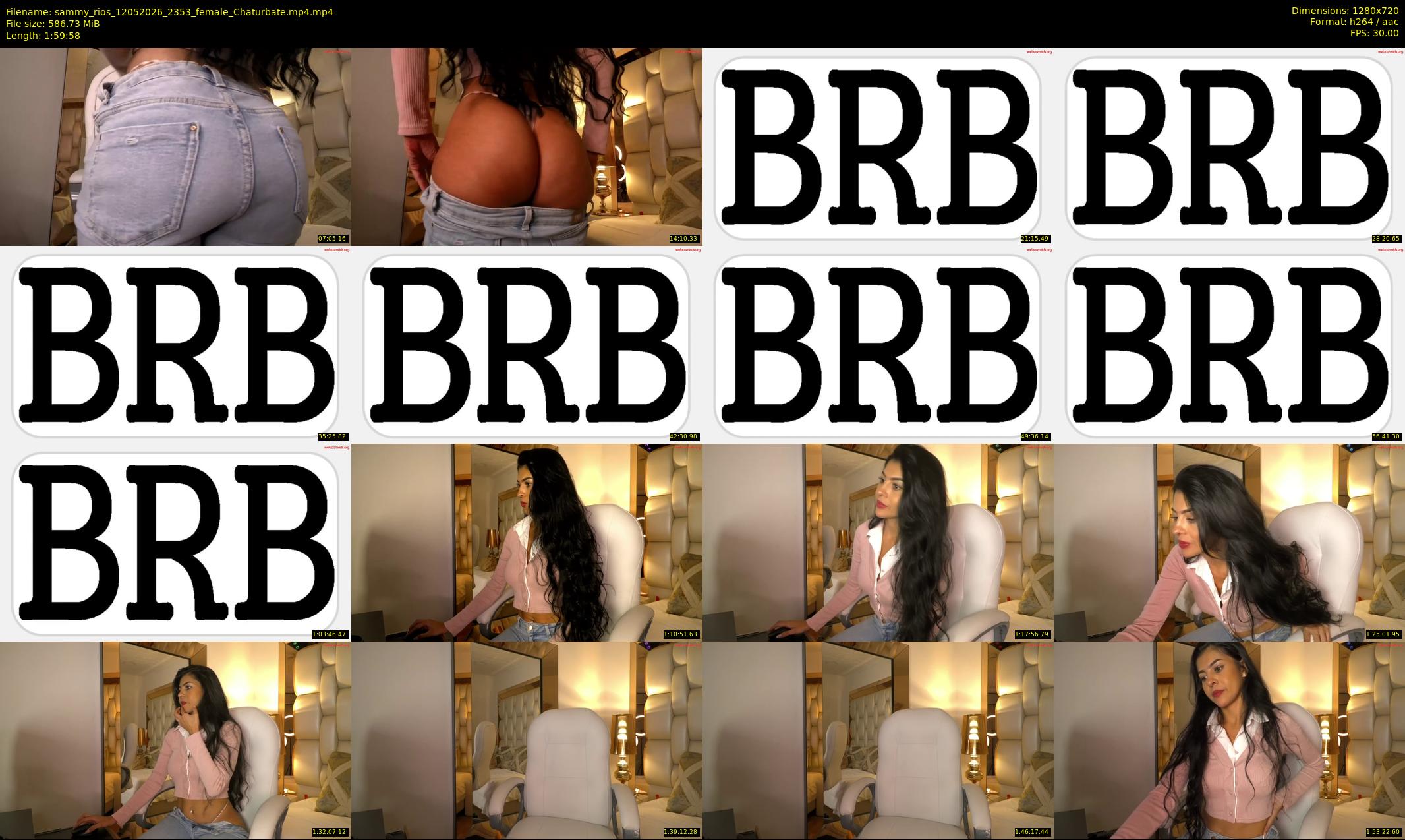 sammy_rios — 120 minute Chaturbate female cam show recording, 720p, May 12, 2026