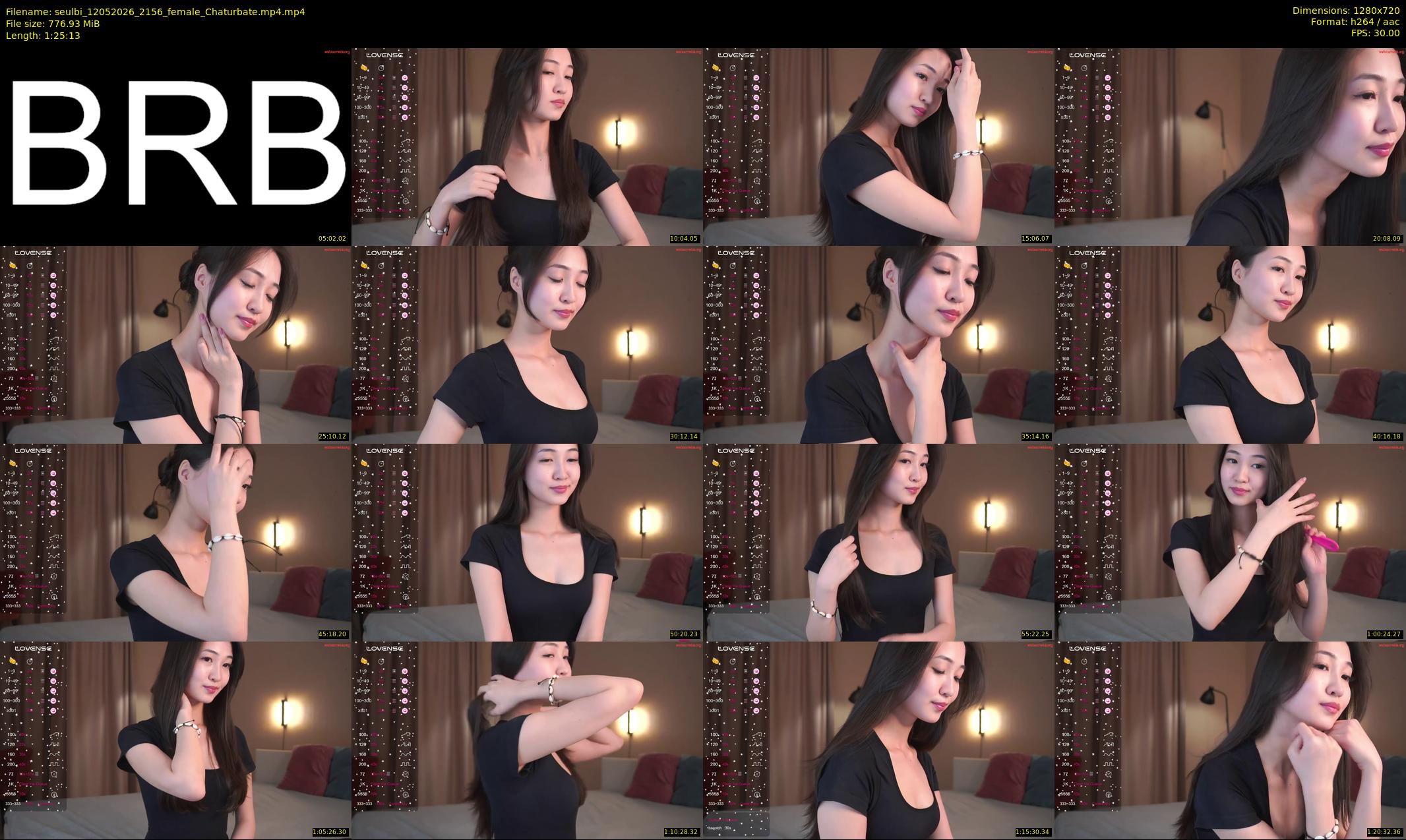 seulbi — 86 minute Chaturbate female cam show recording, 720p, May 12, 2026