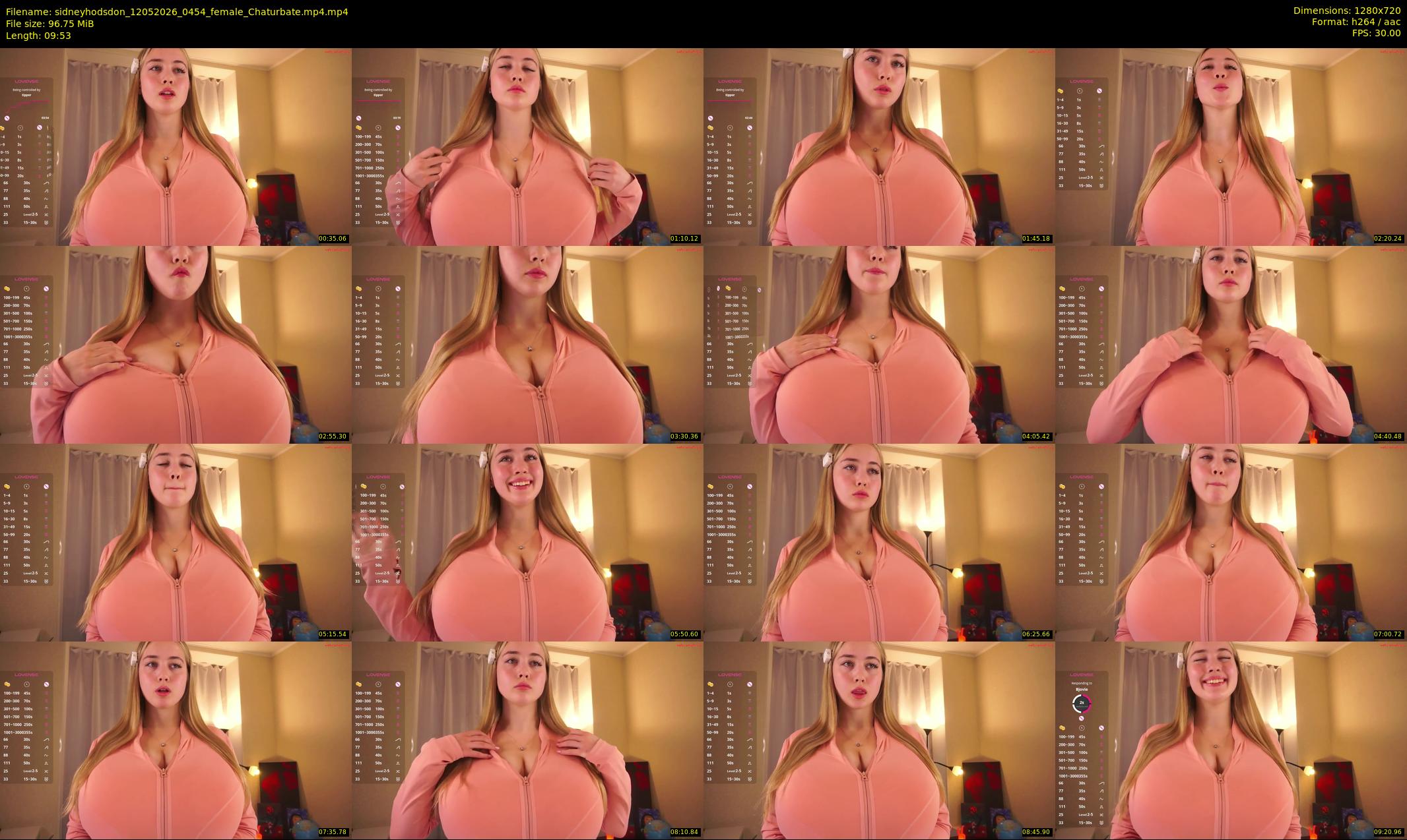 sidneyhodsdon — 10 minute Chaturbate female cam show recording, 720p, May 12, 2026