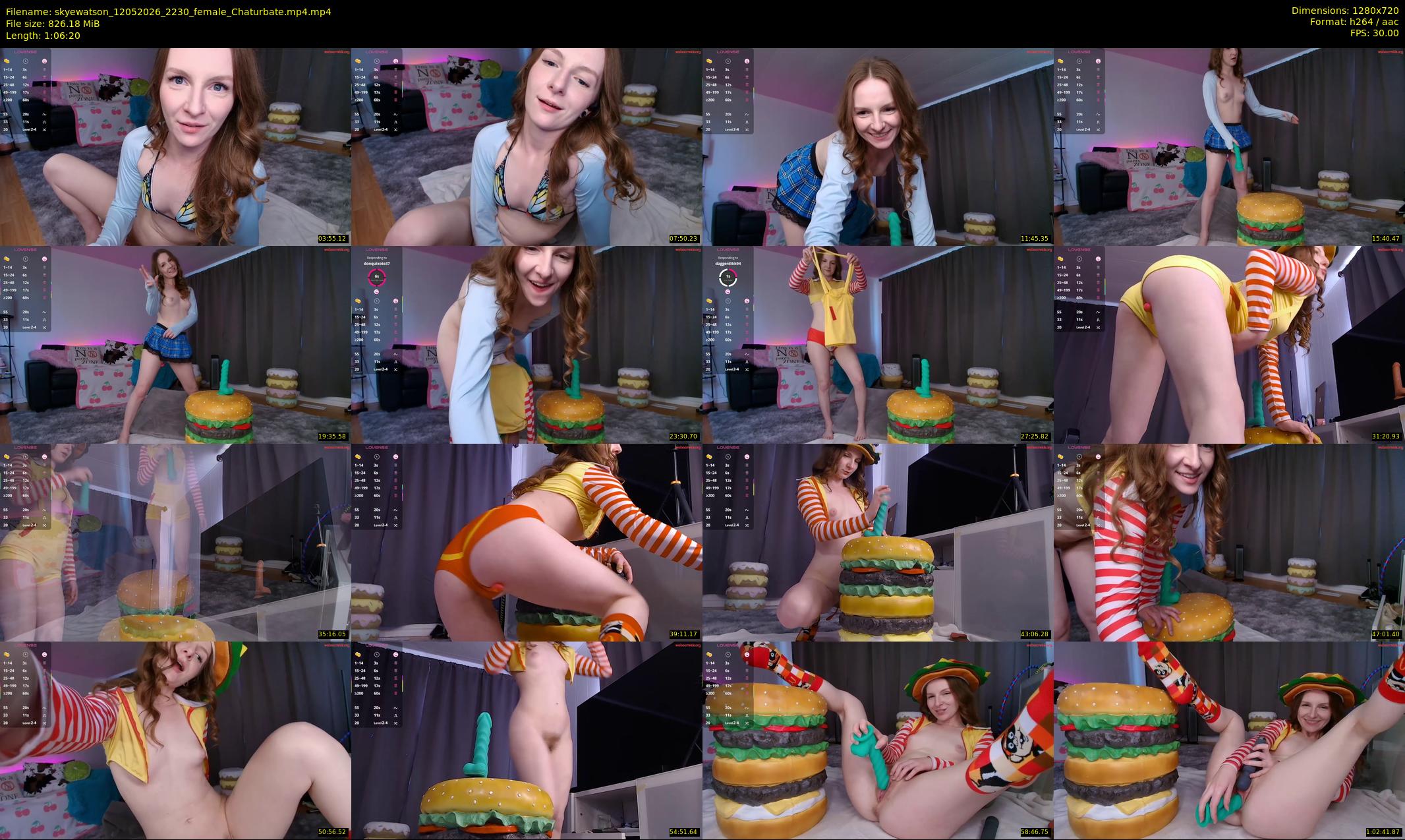 skyewatson — 67 minute Chaturbate female cam show recording, 720p, May 12, 2026