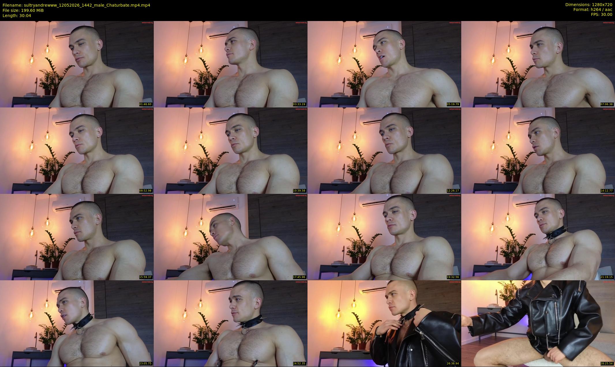 sultryandrewww — 31 minute Chaturbate male cam show recording, 720p, May 12, 2026